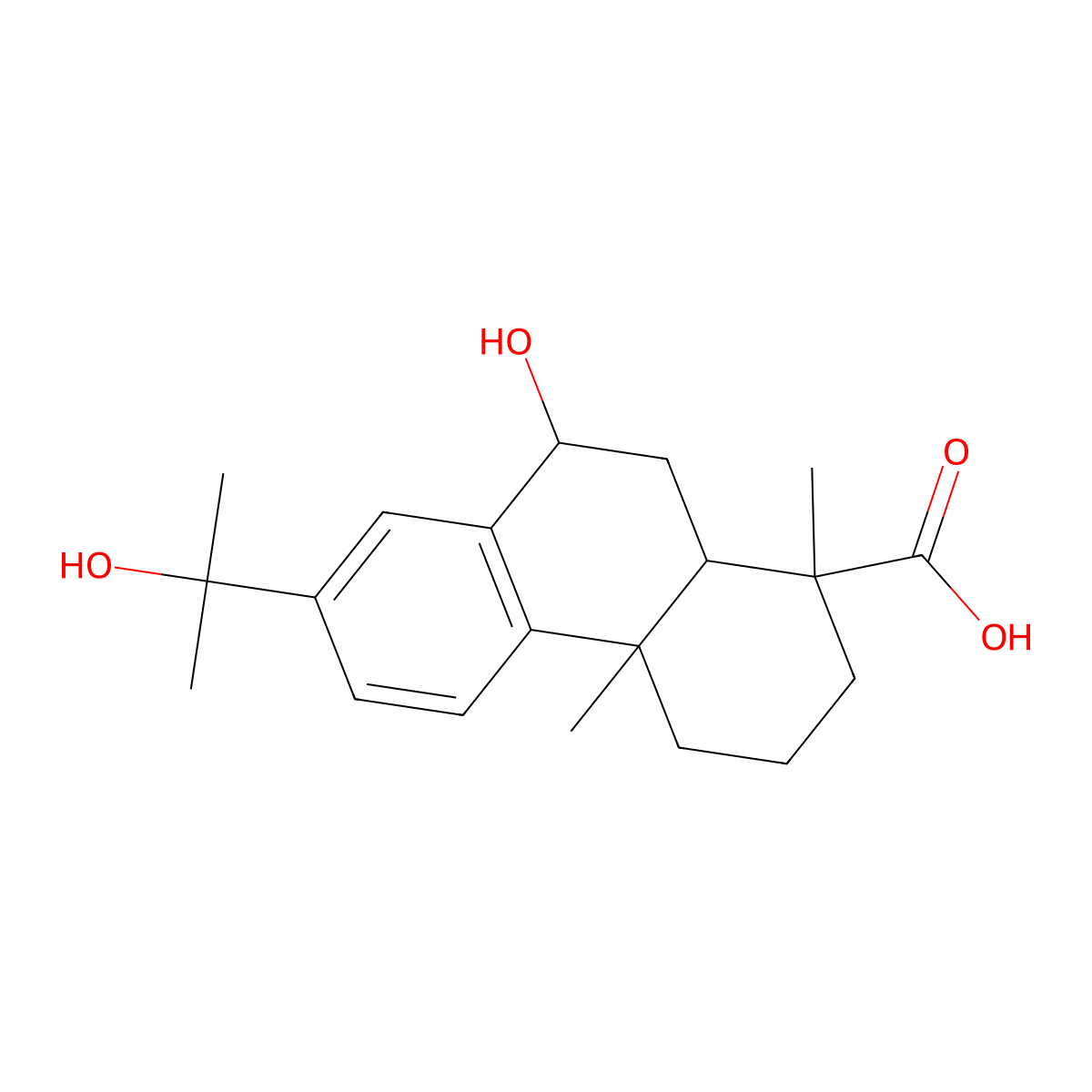 7alpha,15-Dihydroxydehydroabietic acid molecular structure, CAS 155205-64-4
