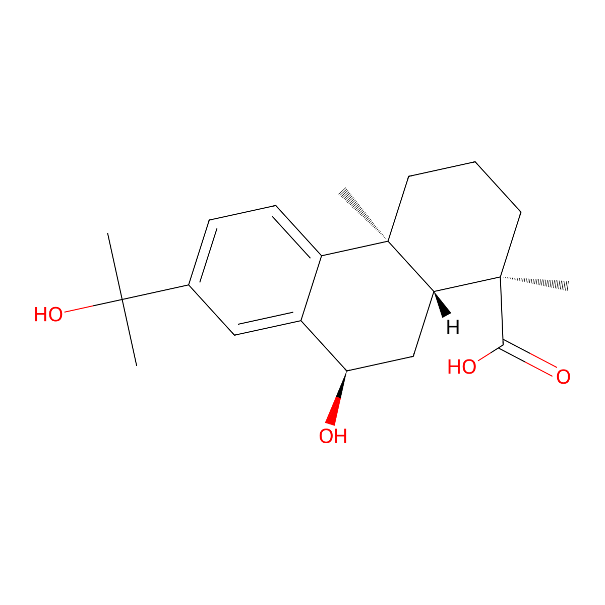 7alpha,15-Dihydroxydehydroabietic acid molecular structure, CAS 155205-64-4