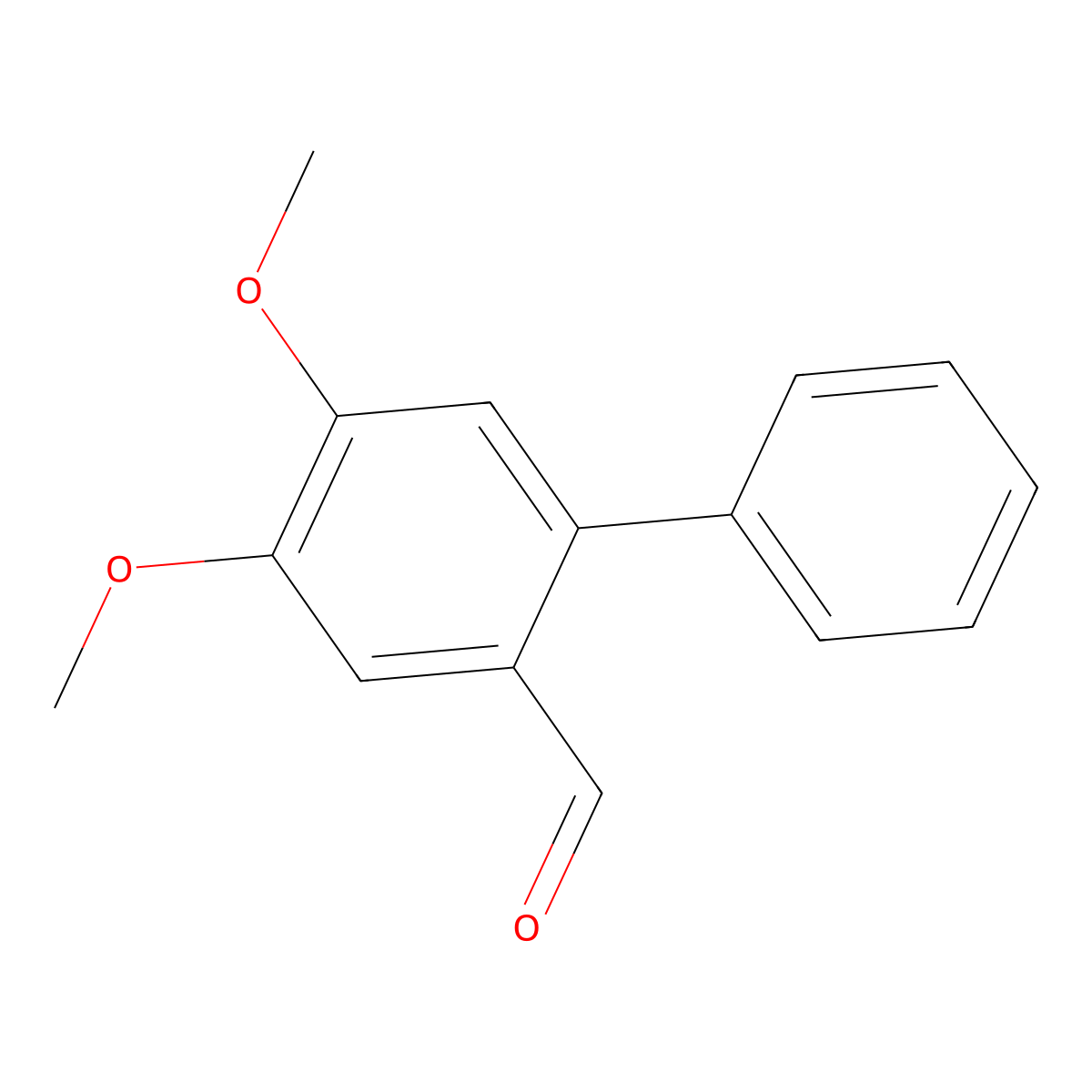 4,5-Dimethoxy-2-phenylbenzaldehyde molecular structure, CAS 155206-74-9