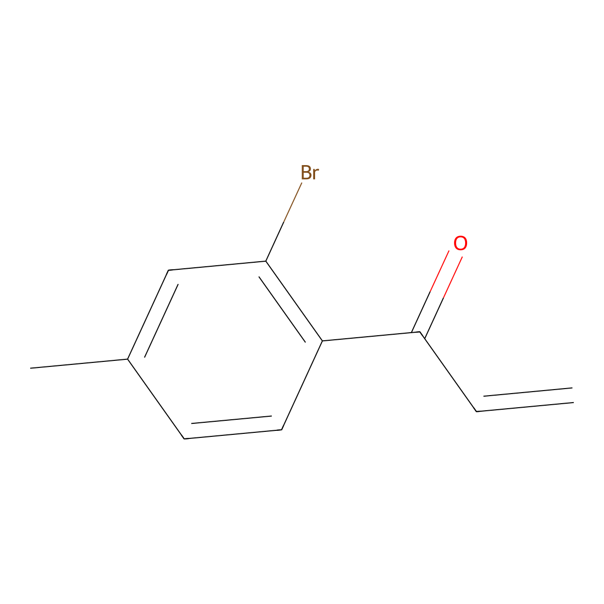 1-(2-Bromo-4-methylphenyl)prop-2-en-1-one molecular structure, CAS 1552088-93-3