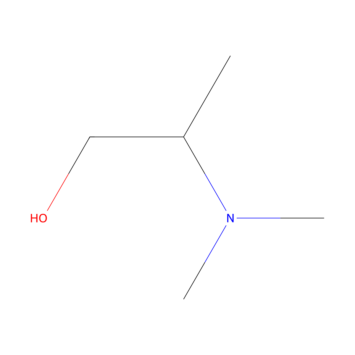 1-Propanol, 2-(dimethylamino)- molecular structure, CAS 15521-18-3