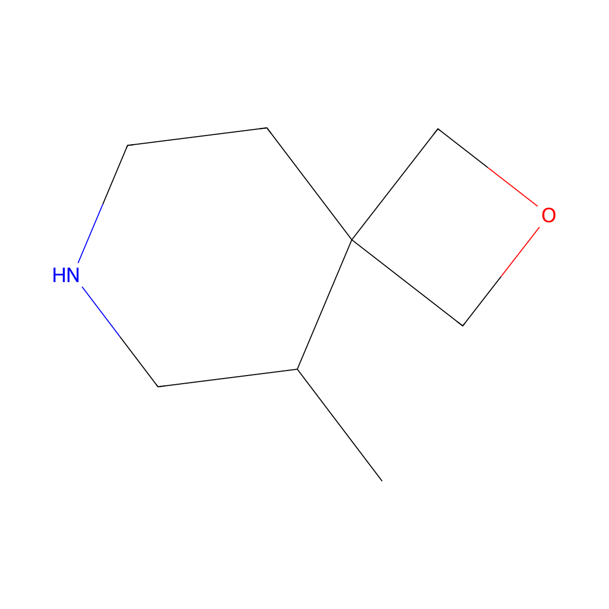 5-Methyl-2-oxa-7-azaspiro[3.5]nonane molecular structure, CAS 1552130-75-2