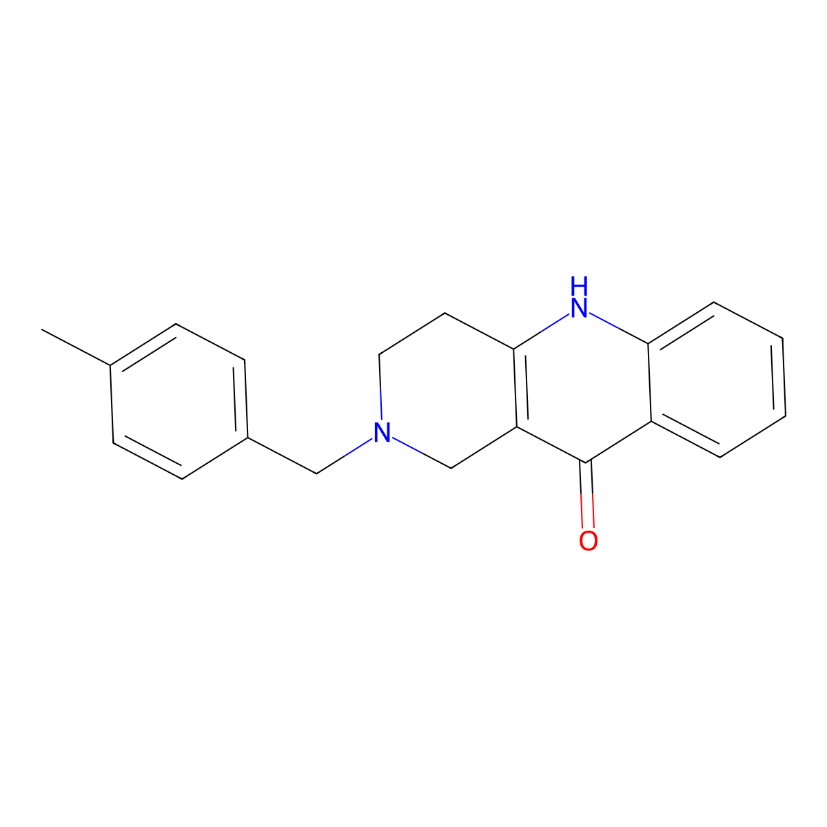 2-(4-Methyl-benzyl)-1,3,4,5-tetrahydro-2H-benzo[b][1,6]naphthyridin-10-one molecular structure, CAS 1552152-30-3
