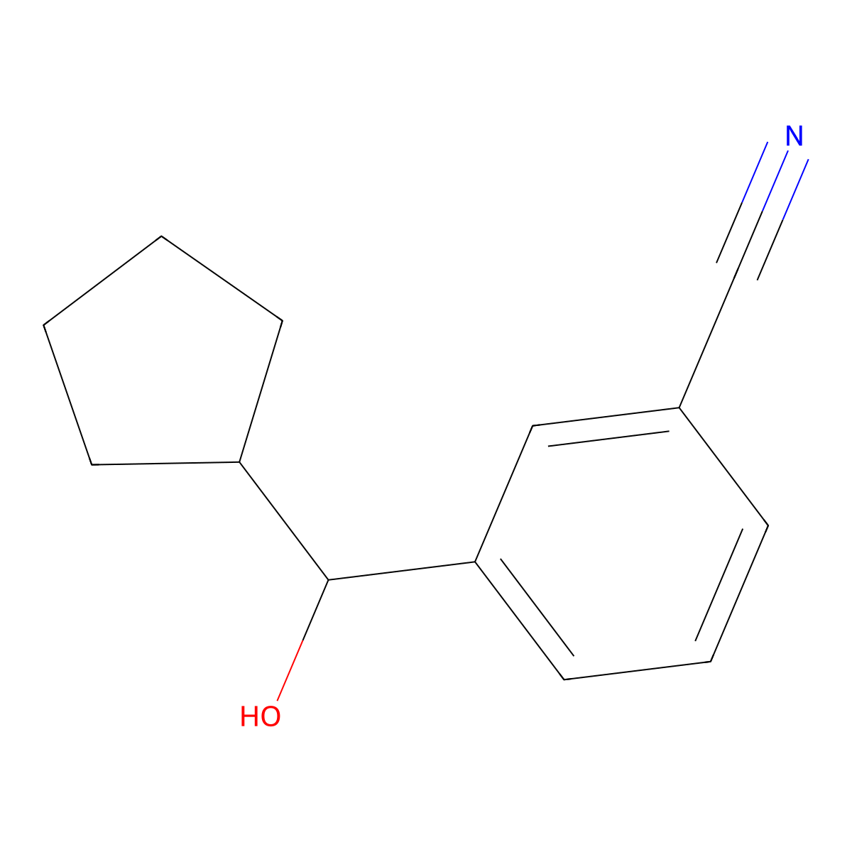 3-(Cyclopentylhydroxymethyl)benZonitrile molecular structure, CAS 1552207-82-5