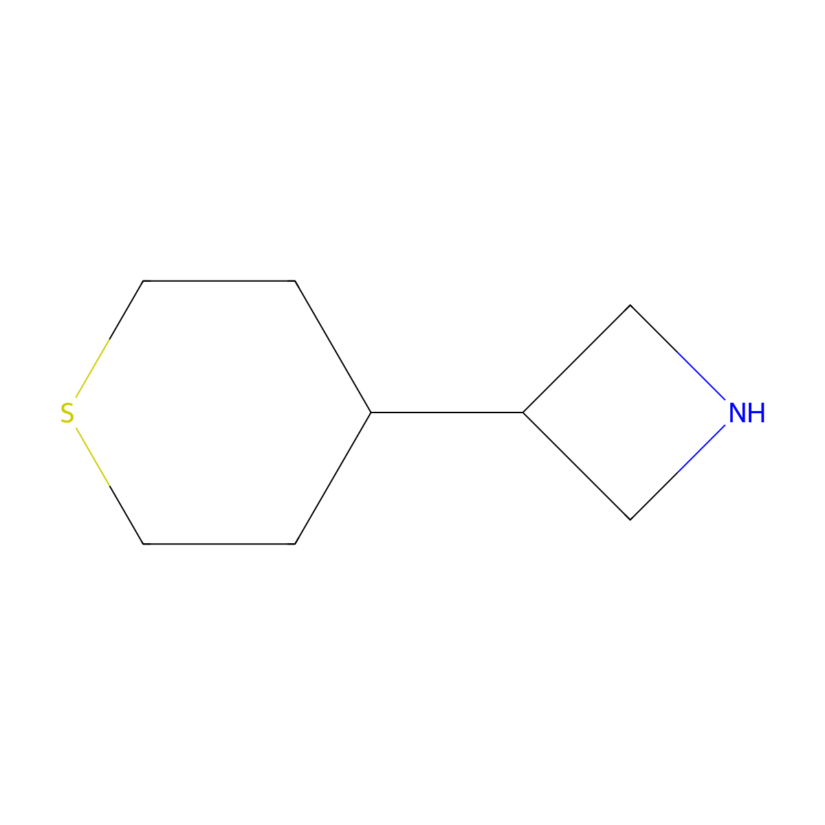 3-(Thian-4-yl)azetidine molecular structure, CAS 1552214-70-6