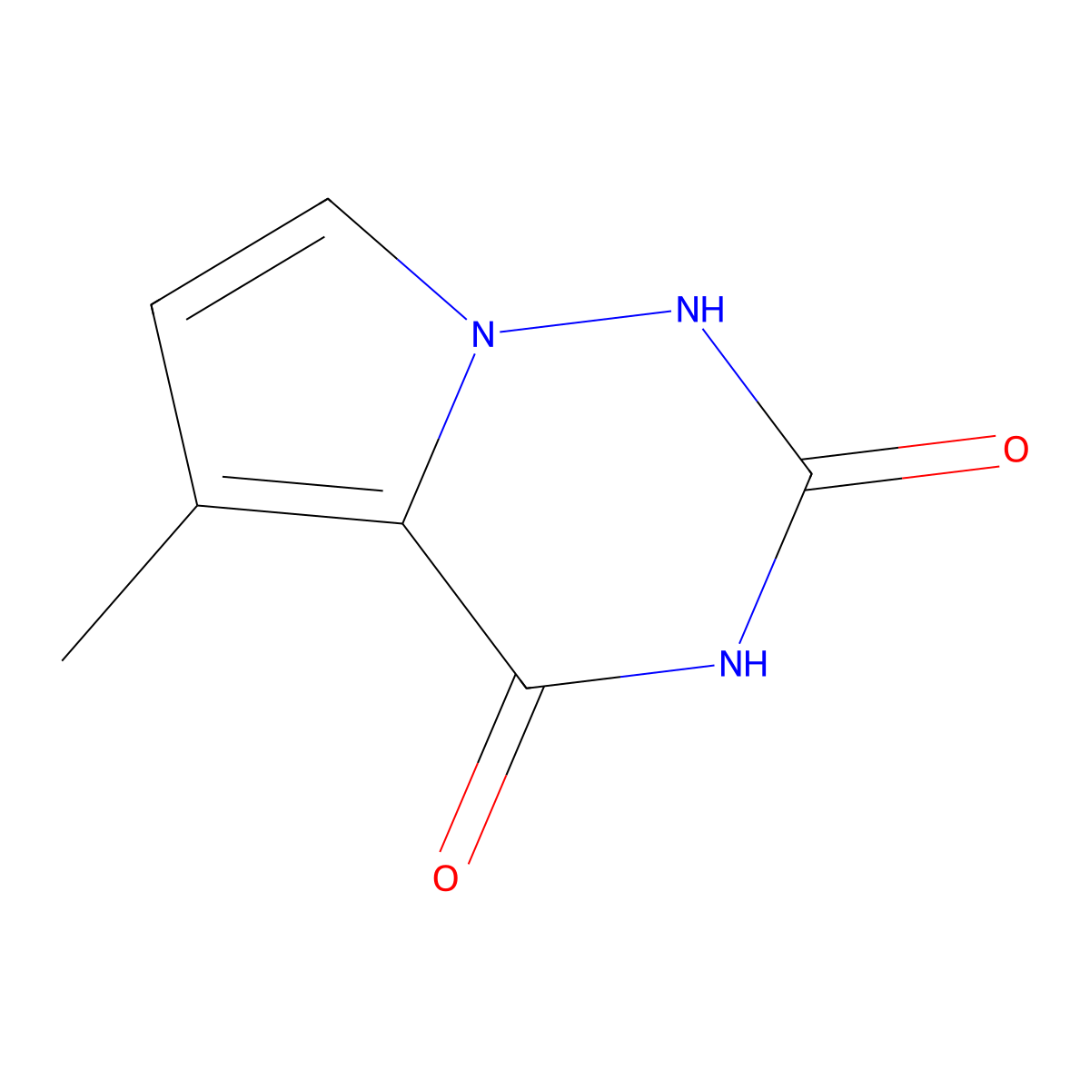 5-methyl-1H,2H,3H,4H-pyrrolo[2,1-f][1,2,4]triazine-2,4-dione molecular structure, CAS 1552215-16-3