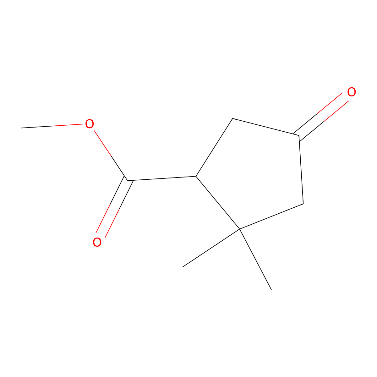 Methyl 2,2-dimethyl-4-oxocyclopentane-1-carboxylate molecular structure, CAS 1552215-67-4