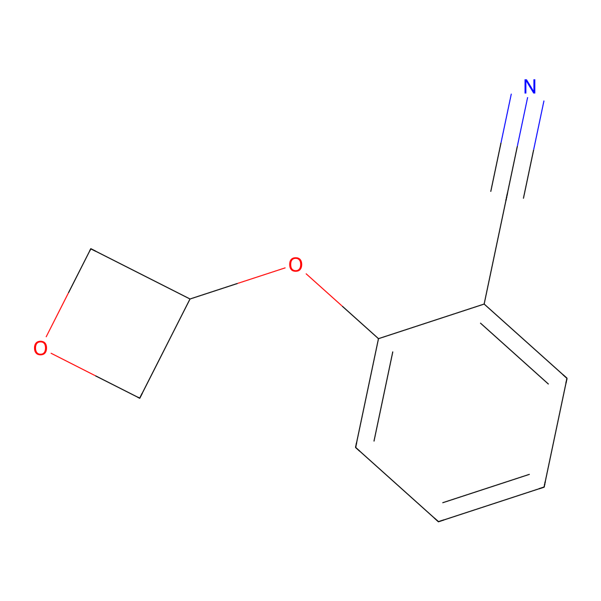 2-(Oxetan-3-yloxy)benzonitrile molecular structure, CAS 1552216-20-2