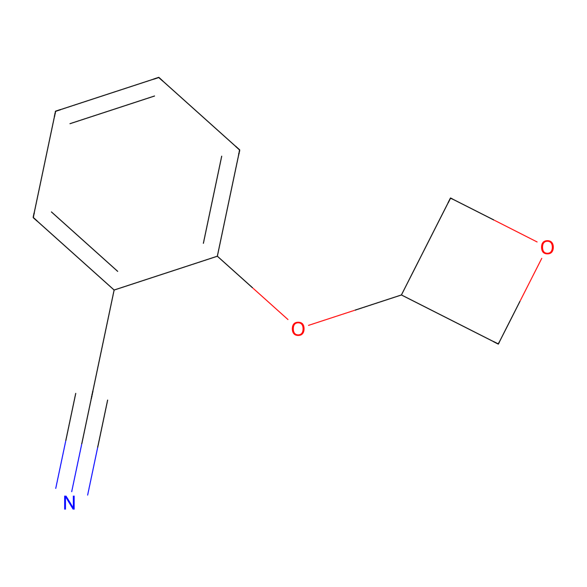 2-(Oxetan-3-yloxy)benzonitrile molecular structure, CAS 1552216-20-2