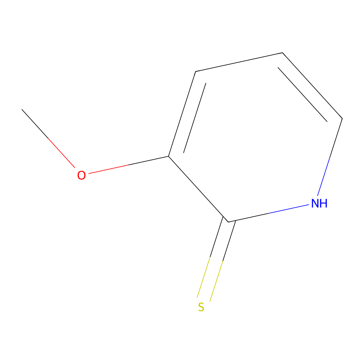 3-Methoxypyridine-2-thiol molecular structure, CAS 155222-37-0