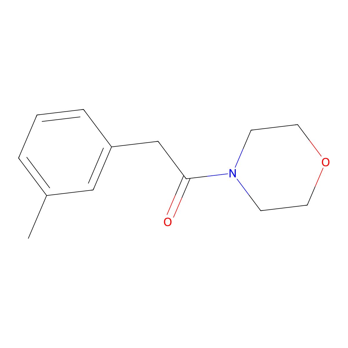 2-(3-Methylphenyl)-1-morpholin-4-ylethanone molecular structure, CAS 155222-78-9