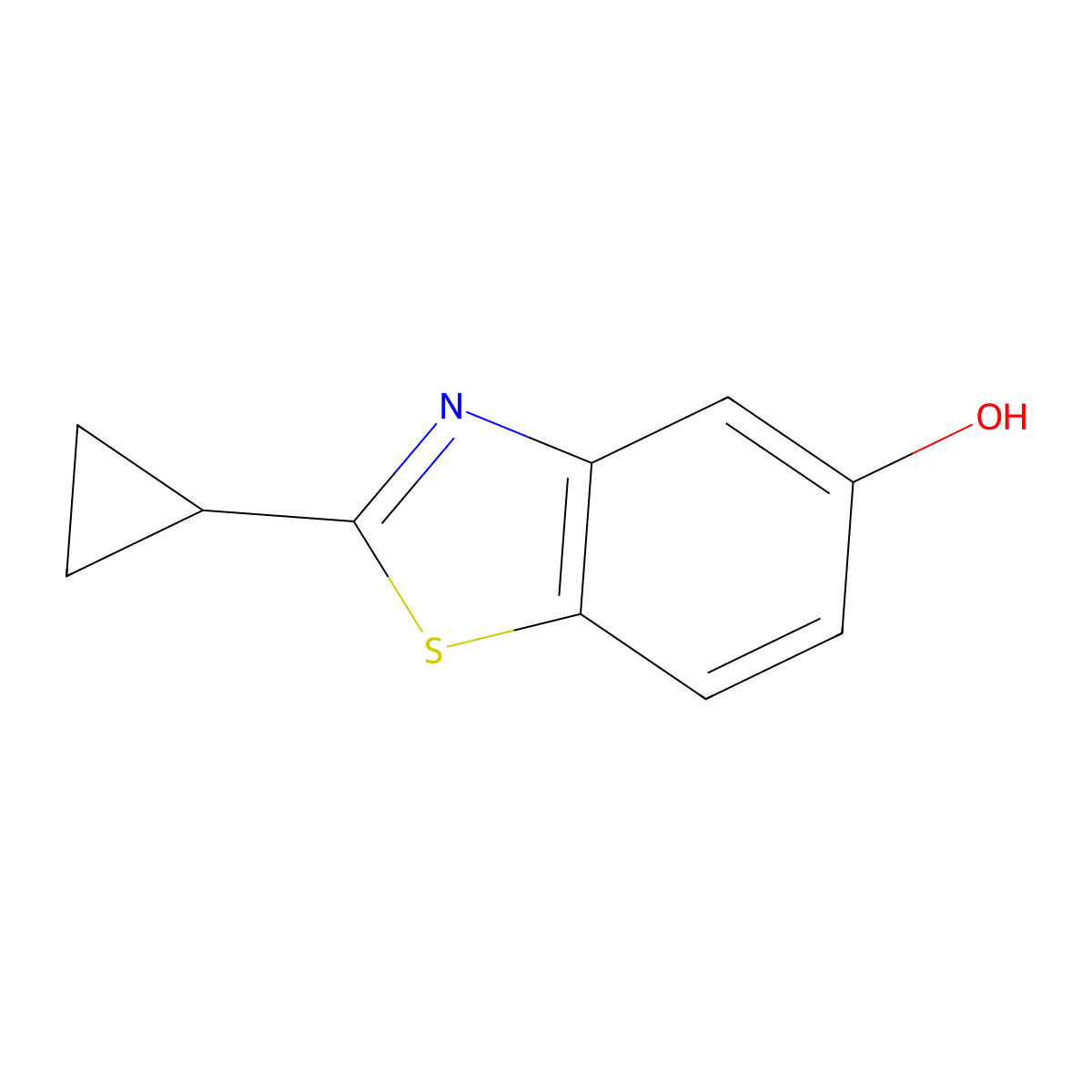 2-Cyclopropylbenzo[D]thiazol-5-OL molecular structure, CAS 1552230-26-8