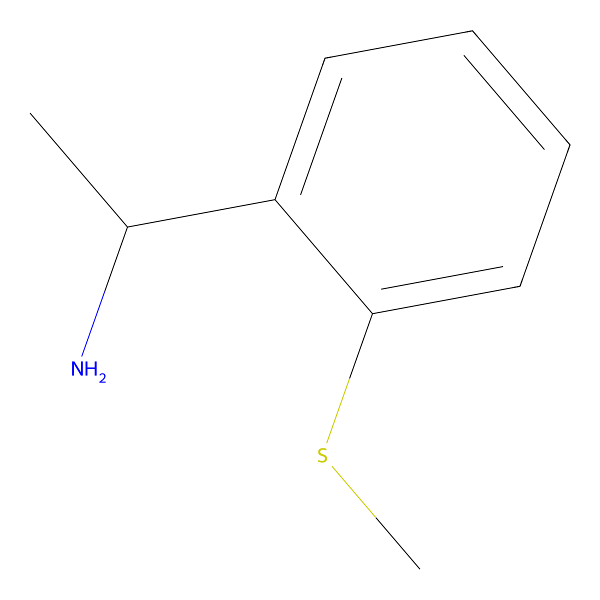 1-[2-(Methylsulfanyl)phenyl]ethan-1-amine molecular structure, CAS 1552266-84-8