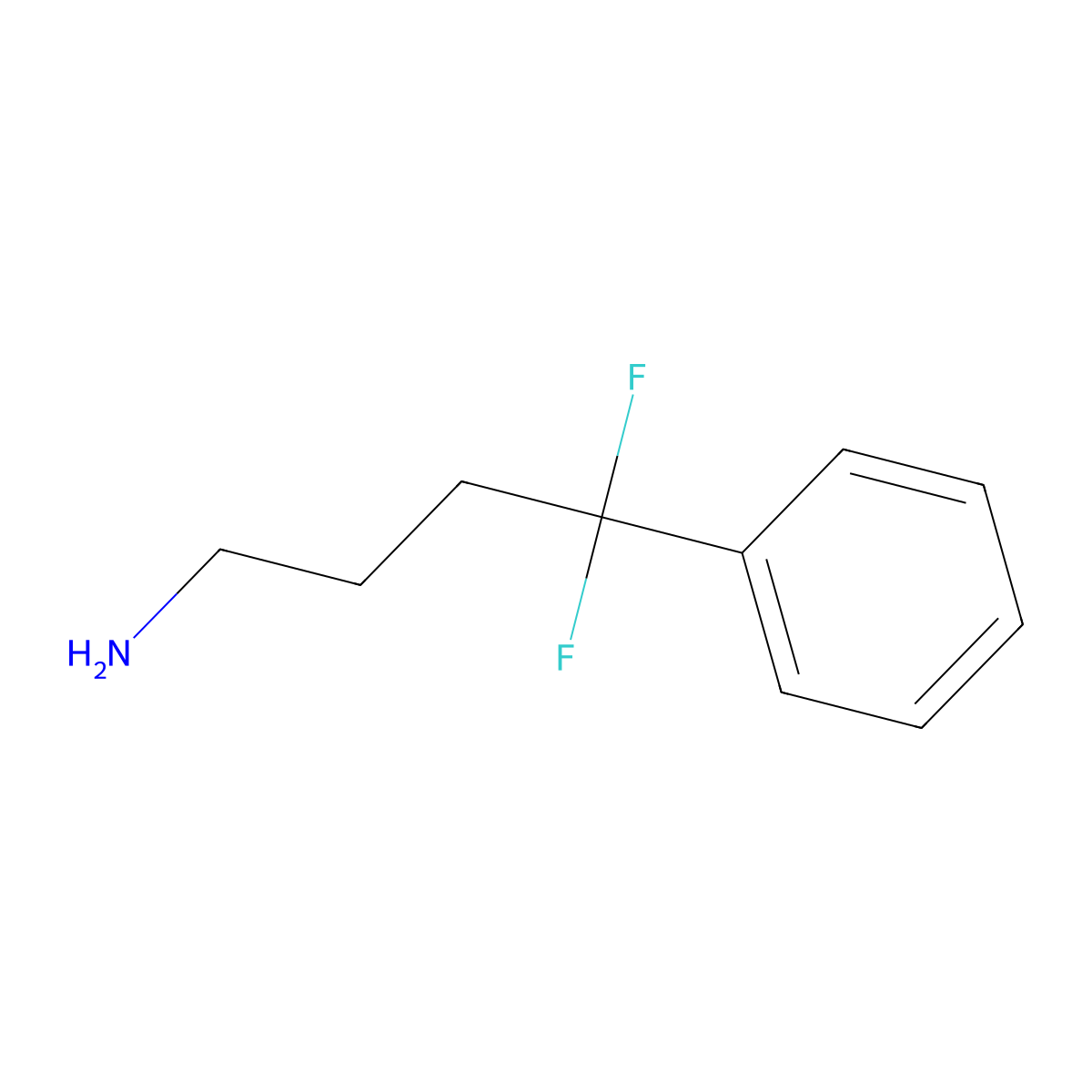 4,4-Difluoro-4-phenylbutan-1-amine molecular structure, CAS 1552267-59-0