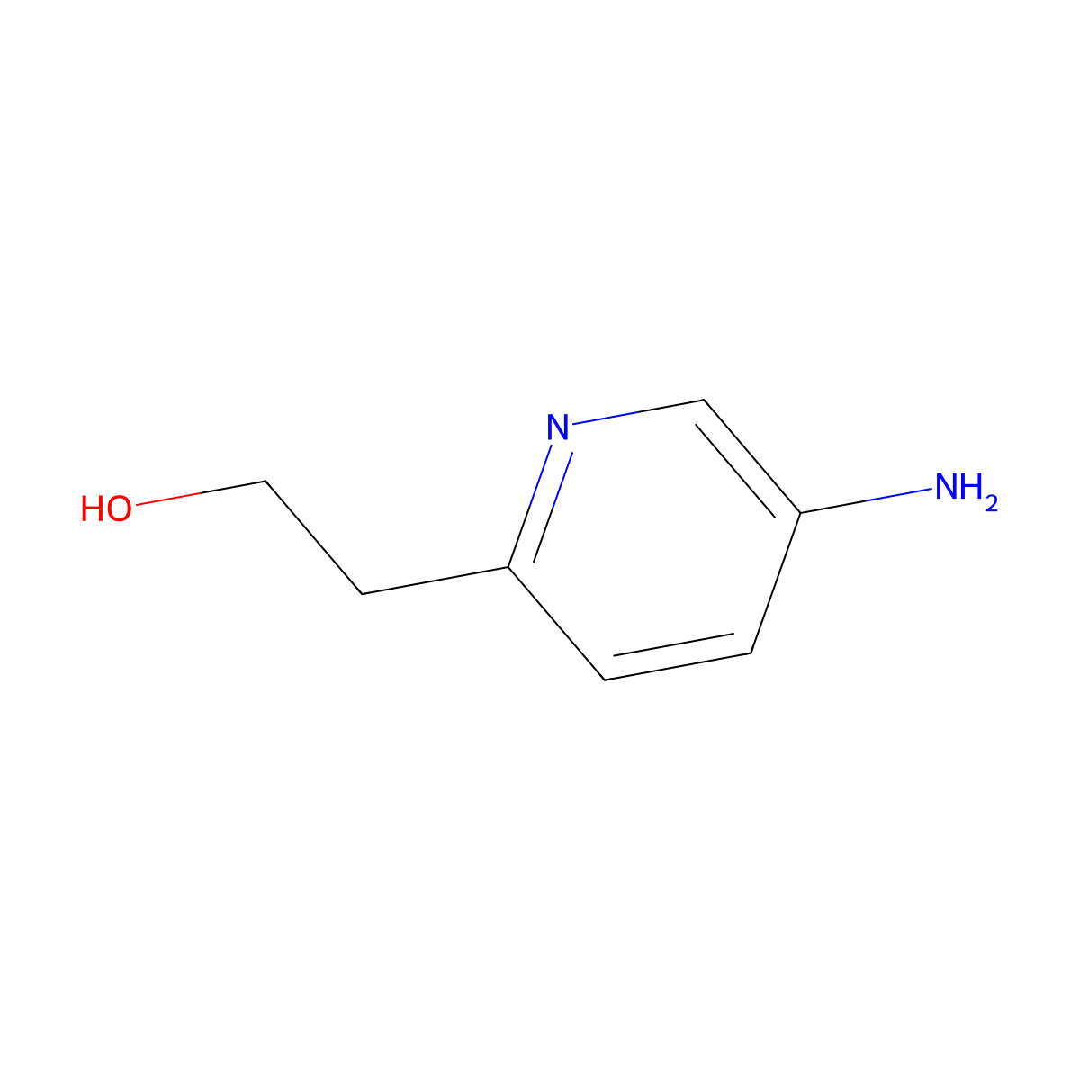 2-(5-Aminopyridin-2-yl)ethan-1-ol molecular structure, CAS 1552277-17-4