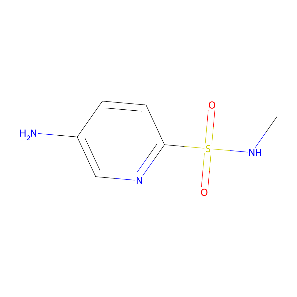 5-amino-N-methylpyridine-2-sulfonamide molecular structure, CAS 1552278-96-2