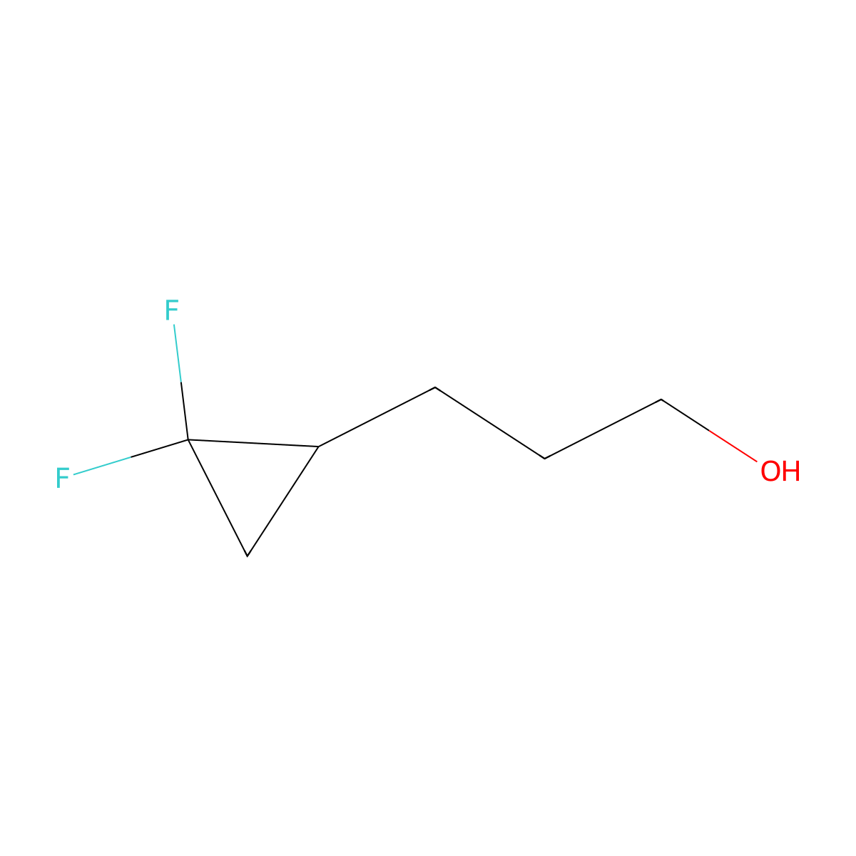 3-(2,2-Difluorocyclopropyl)propan-1-ol molecular structure, CAS 1552285-40-1