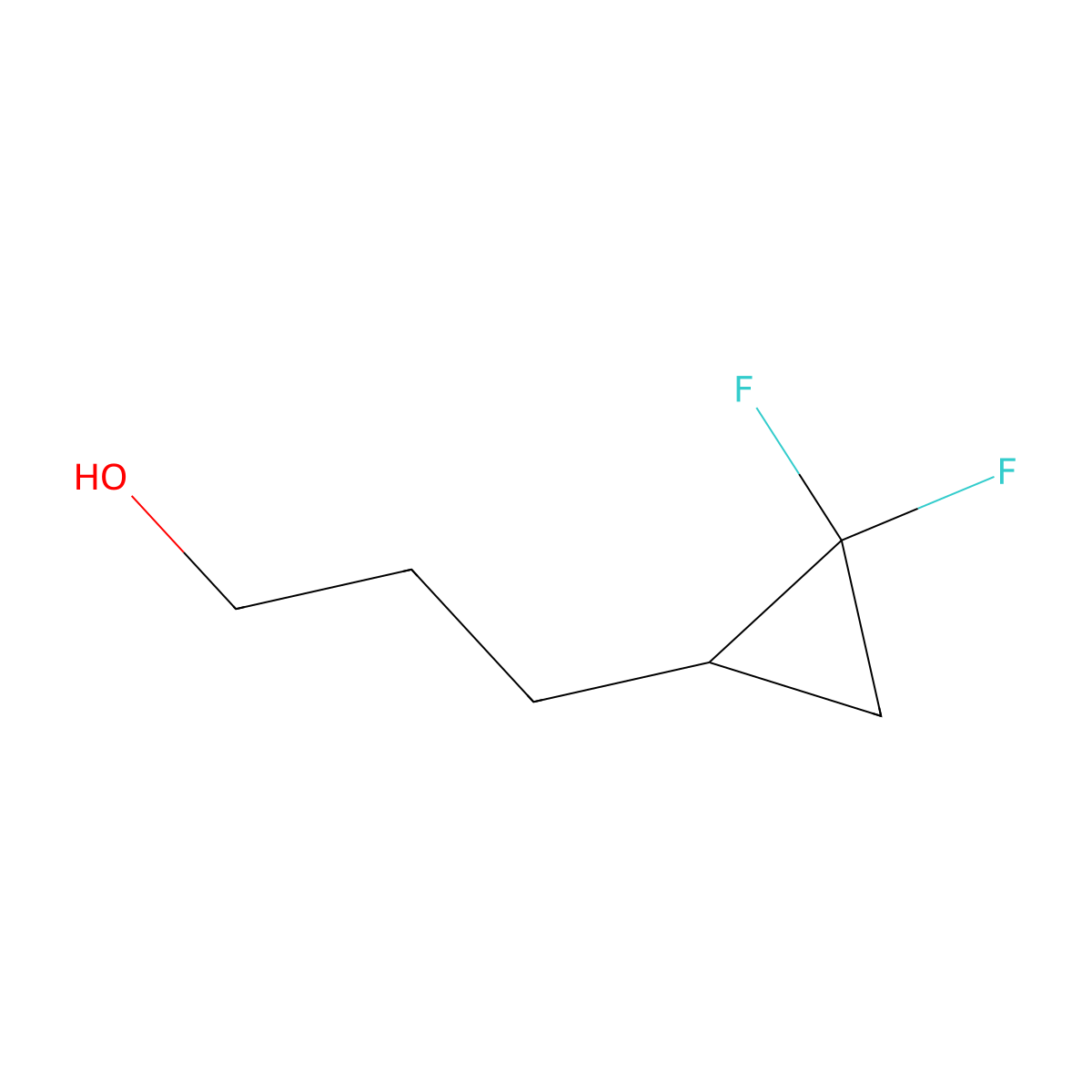 3-(2,2-Difluorocyclopropyl)propan-1-ol molecular structure, CAS 1552285-40-1
