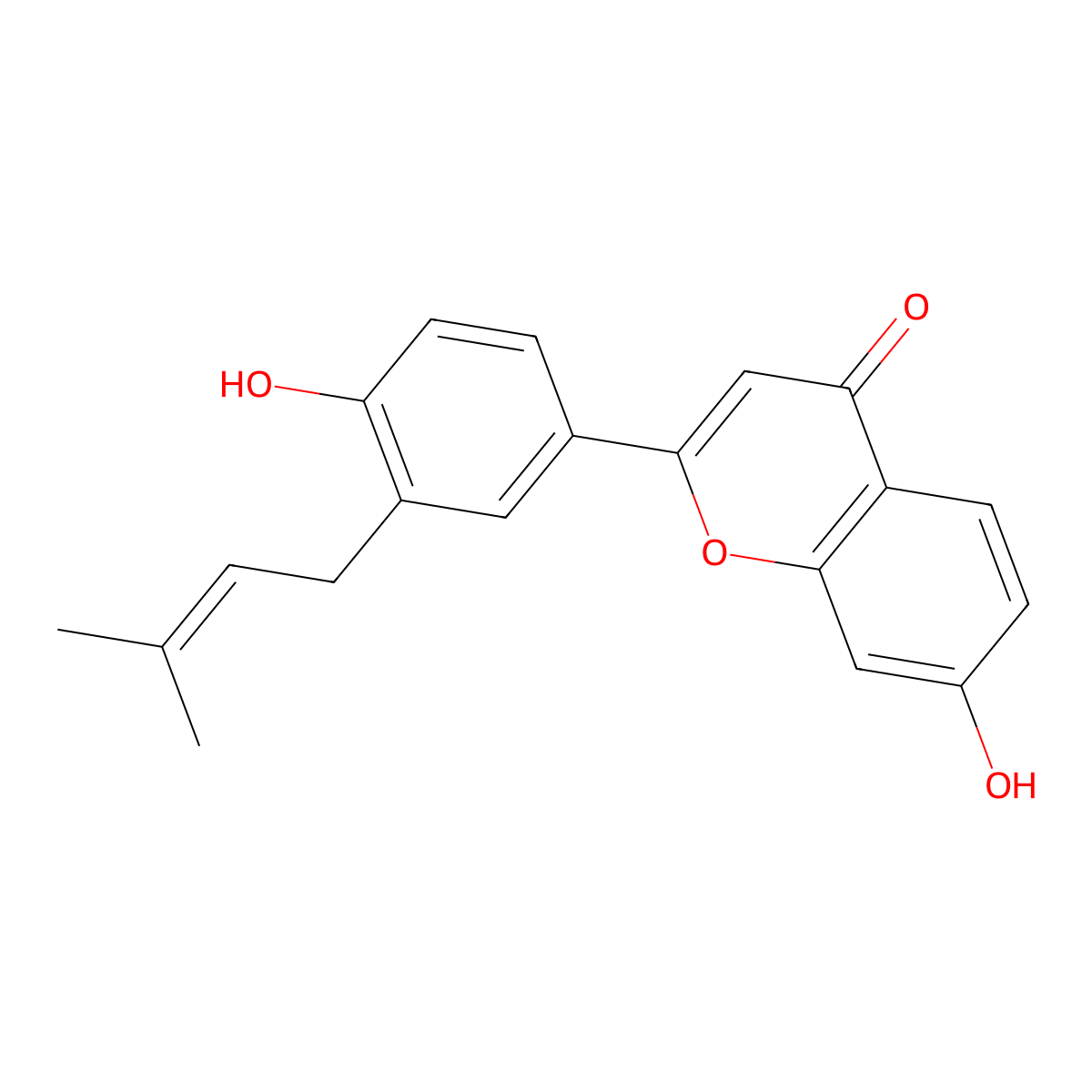 Kanzonol D molecular structure, CAS 155233-20-8