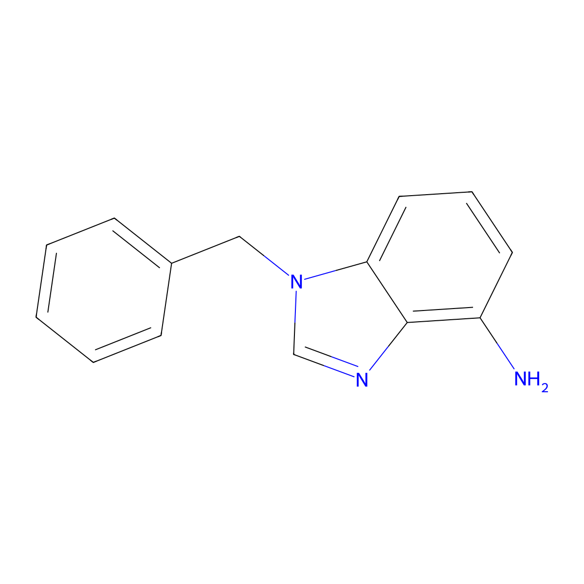 1-Benzyl-1,3-benzodiazol-4-amine molecular structure, CAS 155242-92-5
