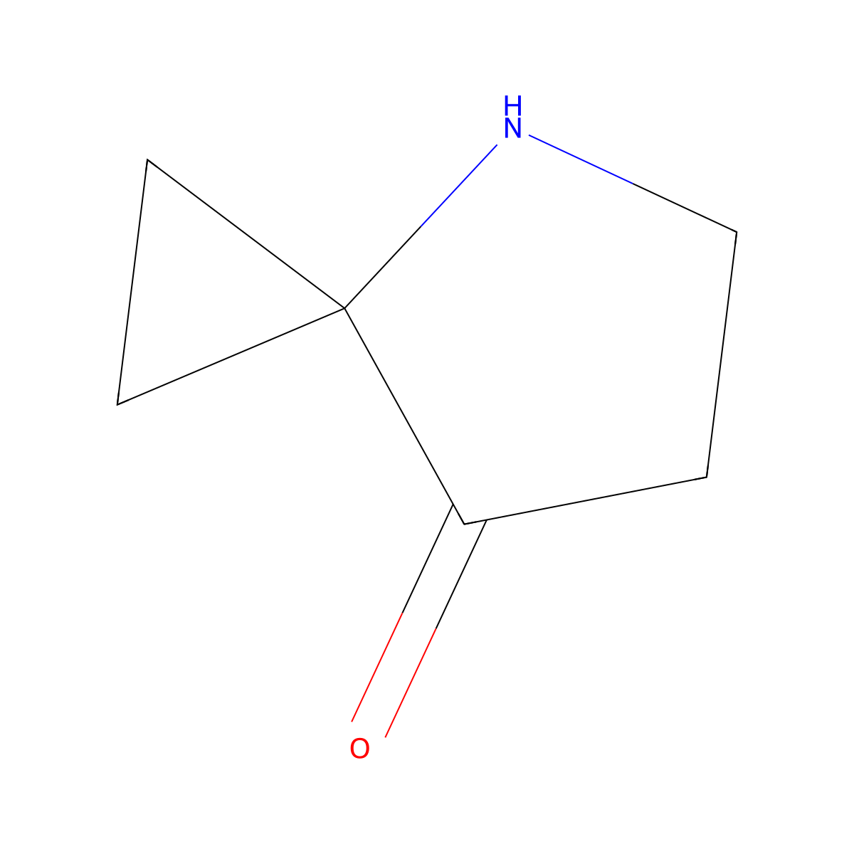 4-Azaspiro[2.4]heptan-7-one molecular structure, CAS 1552443-72-7
