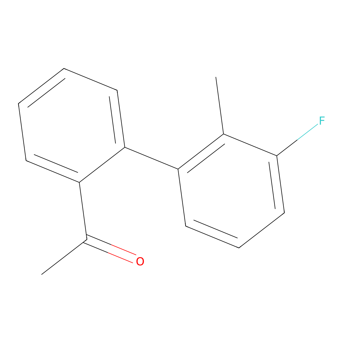 1-(3'-Fluoro-2'-methyl-[1,1'-biphenyl]-2-yl)ethanone molecular structure, CAS 1552458-73-7