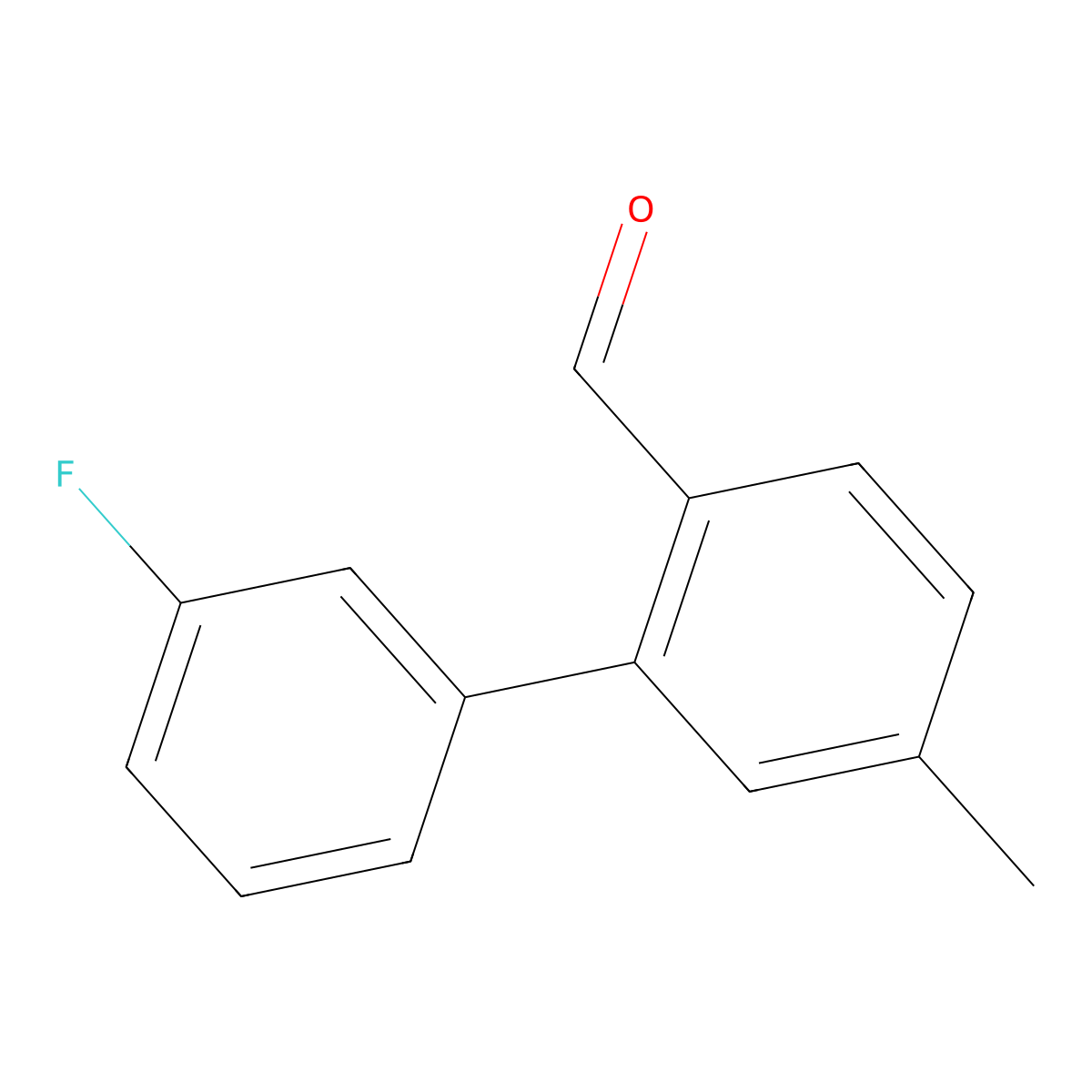 3'-Fluoro-5-methyl-[1,1'-biphenyl]-2-carbaldehyde molecular structure, CAS 1552464-60-4