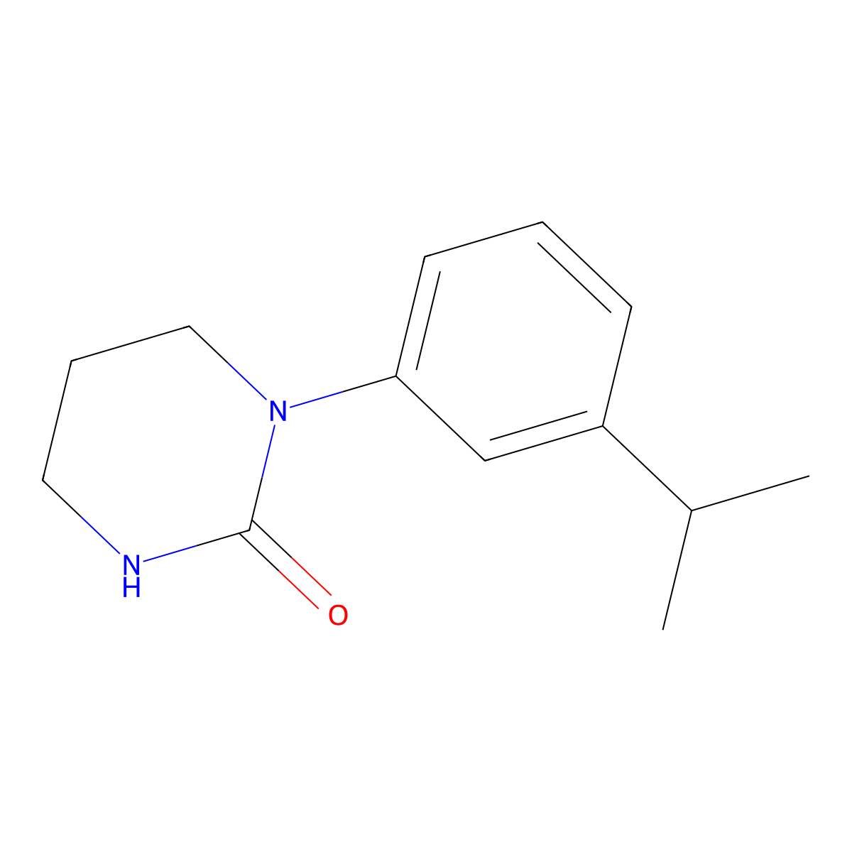 1-[3-(Propan-2-yl)phenyl]-1,3-diazinan-2-one molecular structure, CAS 1552497-45-6