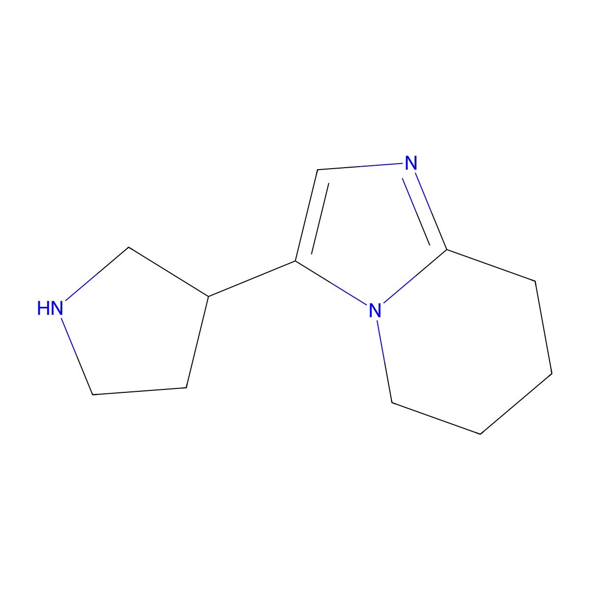 3-{5H,6H,7H,8H-imidazo[1,2-a]pyridin-3-yl}pyrrolidine molecular structure, CAS 1552535-24-6