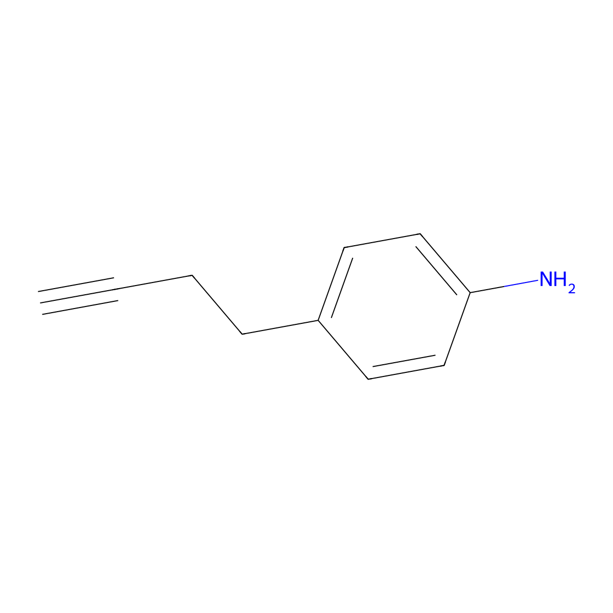 4-(But-3-yn-1-yl)aniline molecular structure, CAS 1552535-71-3