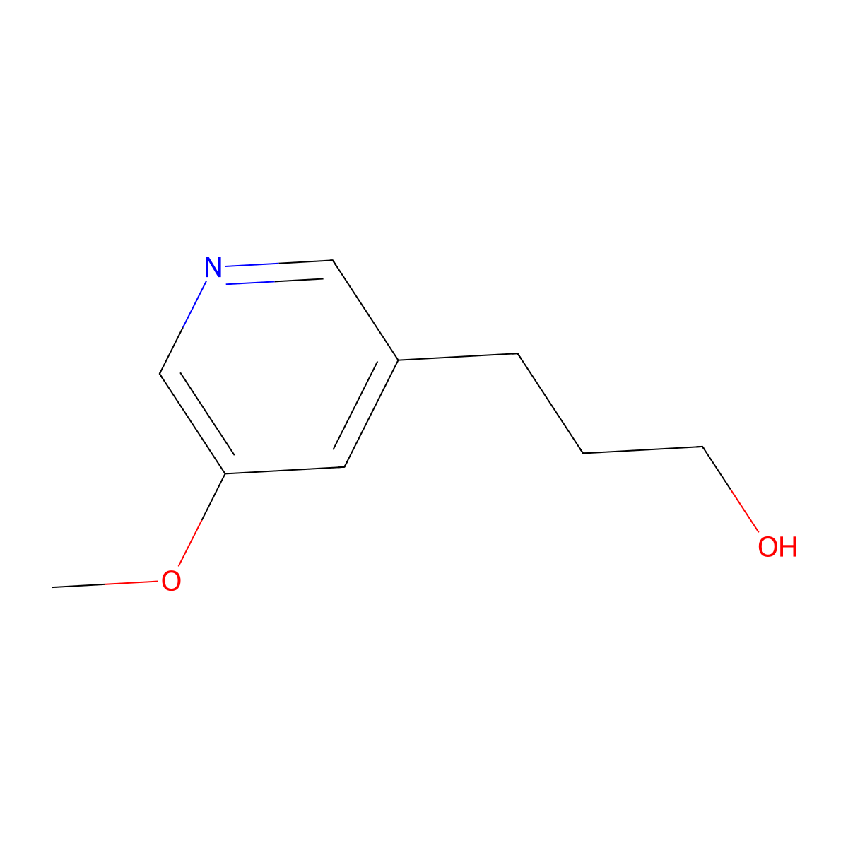 3-(5-Methoxypyridin-3-yl)propan-1-ol molecular structure, CAS 1552560-40-3