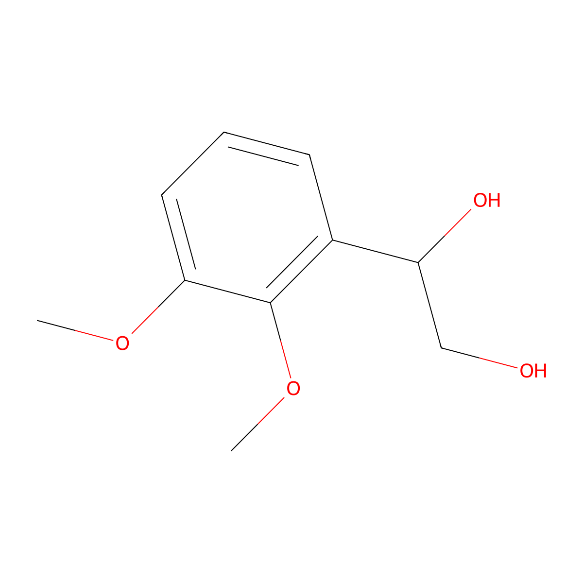 1-(2,3-Dimethoxyphenyl)ethane-1,2-diol molecular structure, CAS 1552572-13-0