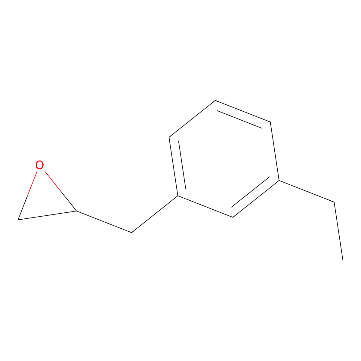 2-[(3-Ethylphenyl)methyl]oxirane molecular structure, CAS 1552600-07-3
