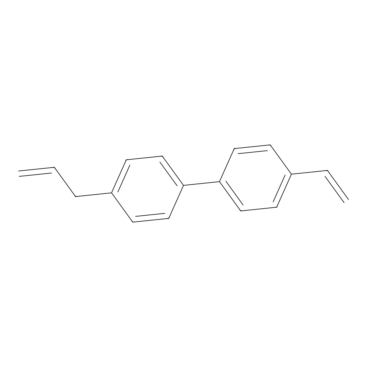 4-Ethenyl-4'-(prop-2-en-1-yl)-1,1'-biphenyl molecular structure, CAS 155266-73-2