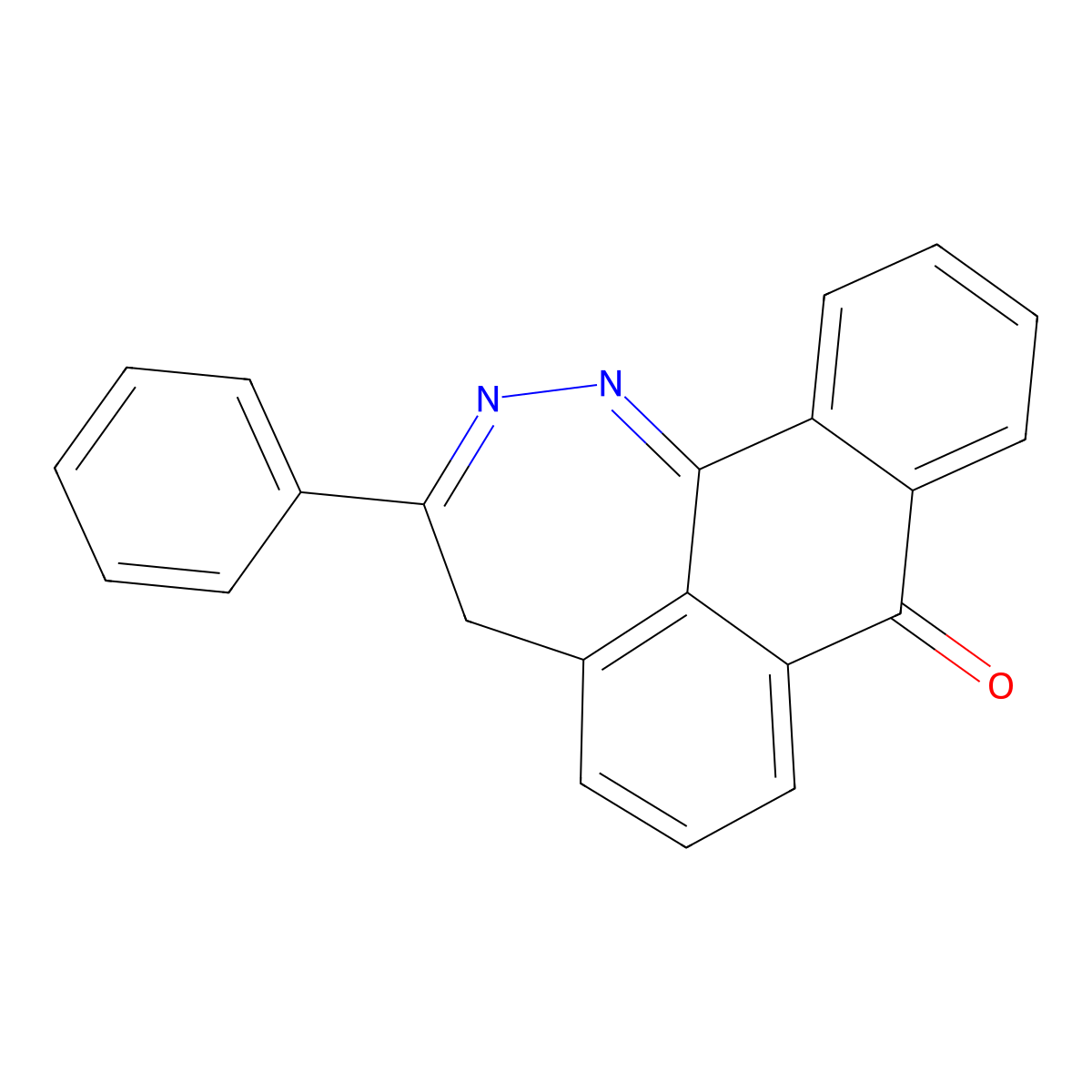 3-phenylanthra[9,1-cd][1,2]diazepin-8(4H)-one molecular structure, CAS 155269-07-1