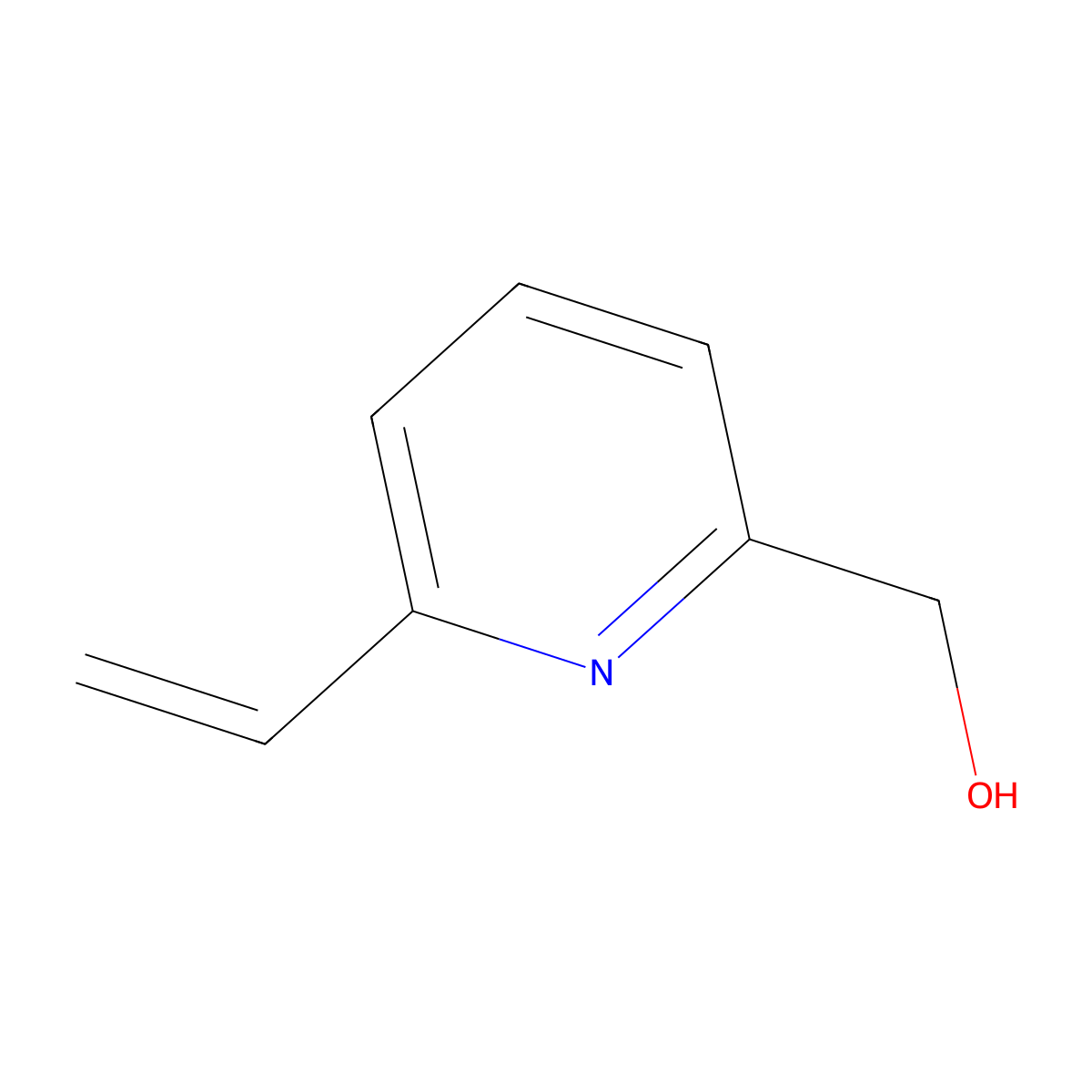 (6-Ethenylpyridin-2-yl)methanol molecular structure, CAS 155269-60-6