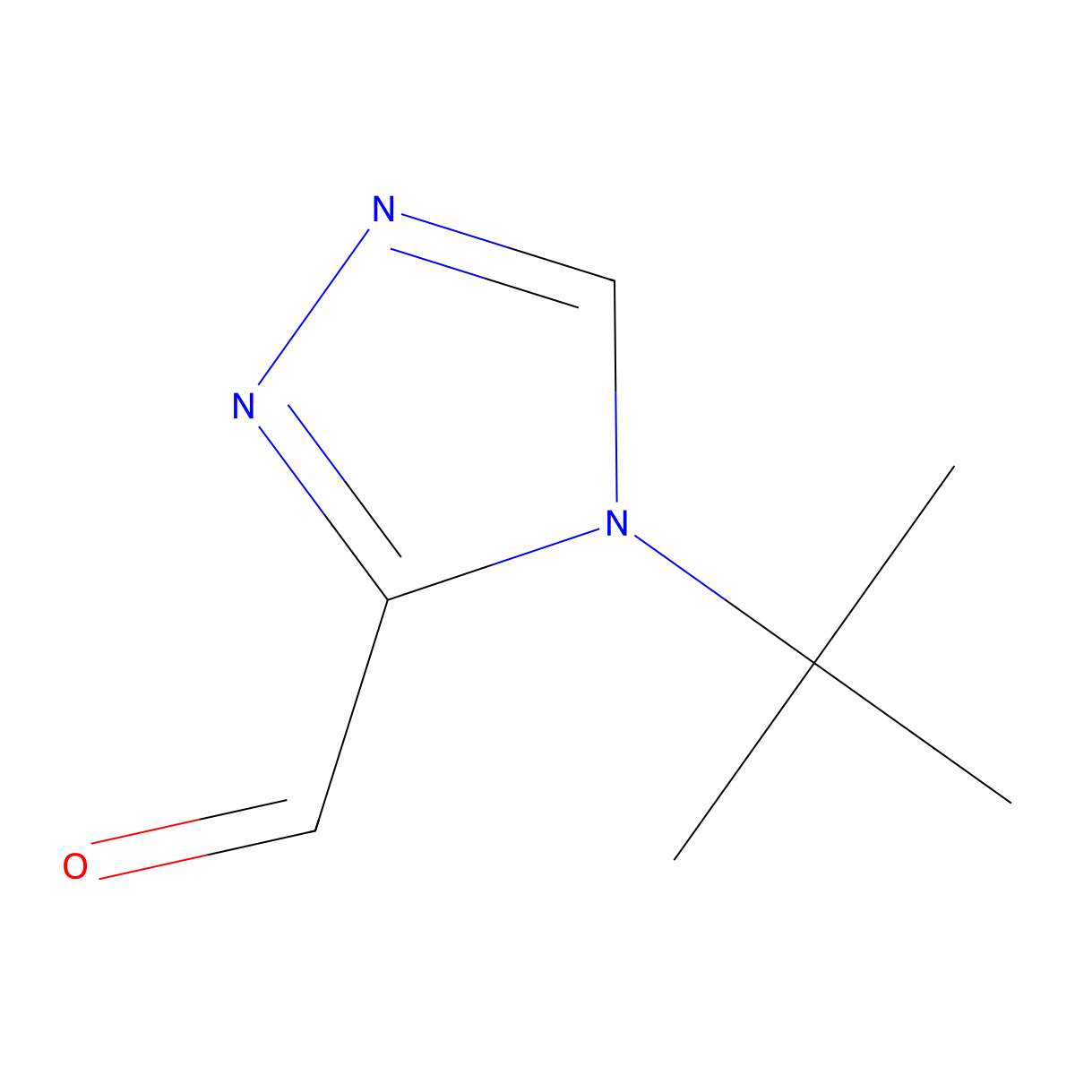 4-tert-Butyl-4H-1,2,4-triazole-3-carbaldehyde molecular structure, CAS 1552704-96-7