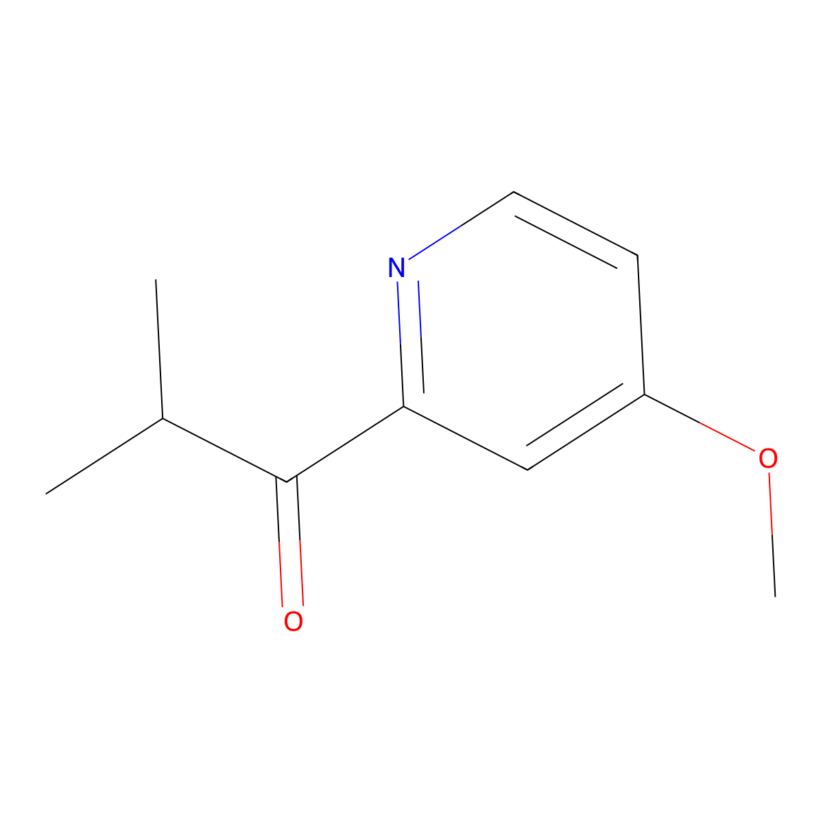 1-(4-Methoxypyridin-2-yl)-2-methylpropan-1-one molecular structure, CAS 1552706-73-6