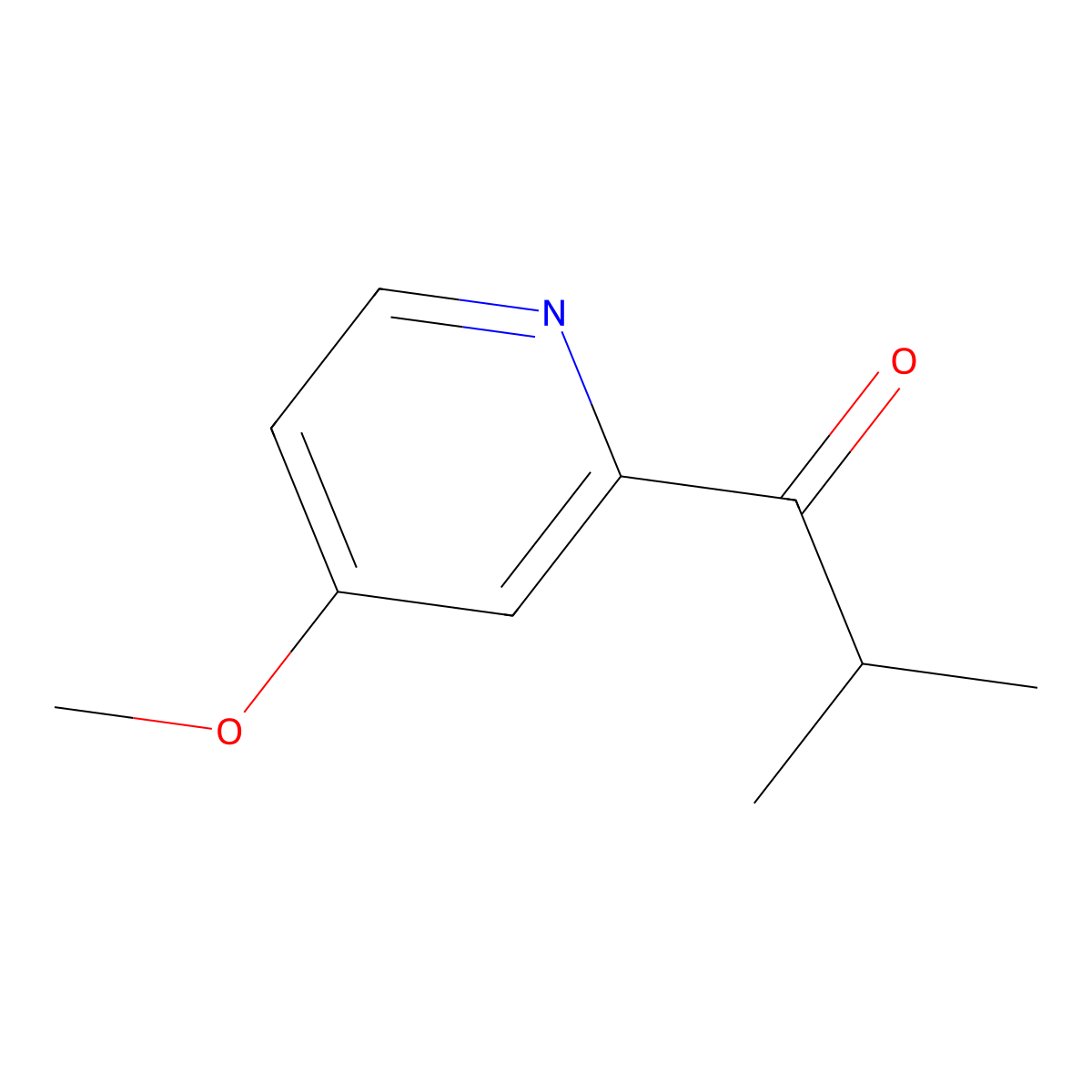 1-(4-Methoxypyridin-2-yl)-2-methylpropan-1-one molecular structure, CAS 1552706-73-6