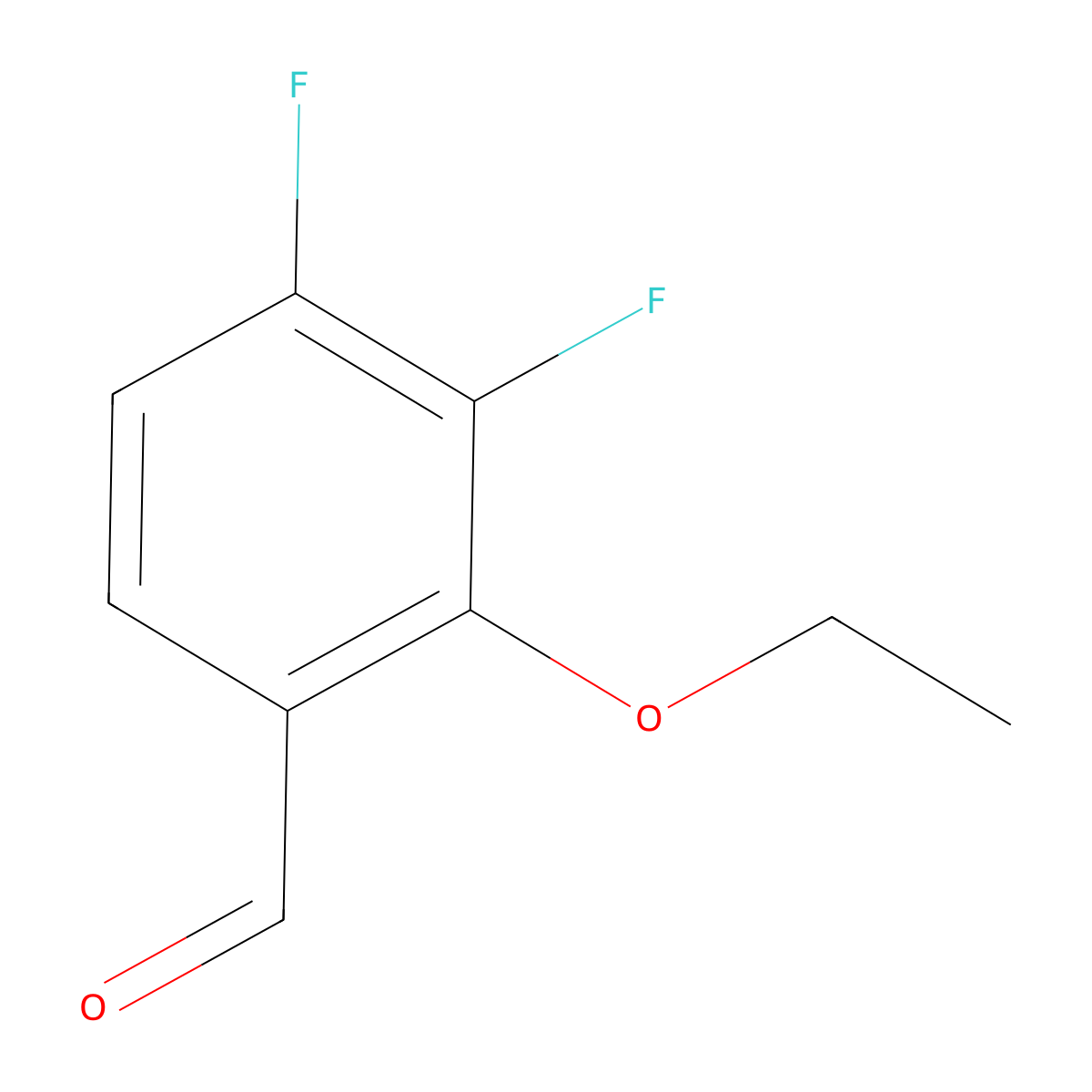 2-Ethoxy-3,4-difluorobenzaldehyde molecular structure, CAS 1552707-37-5