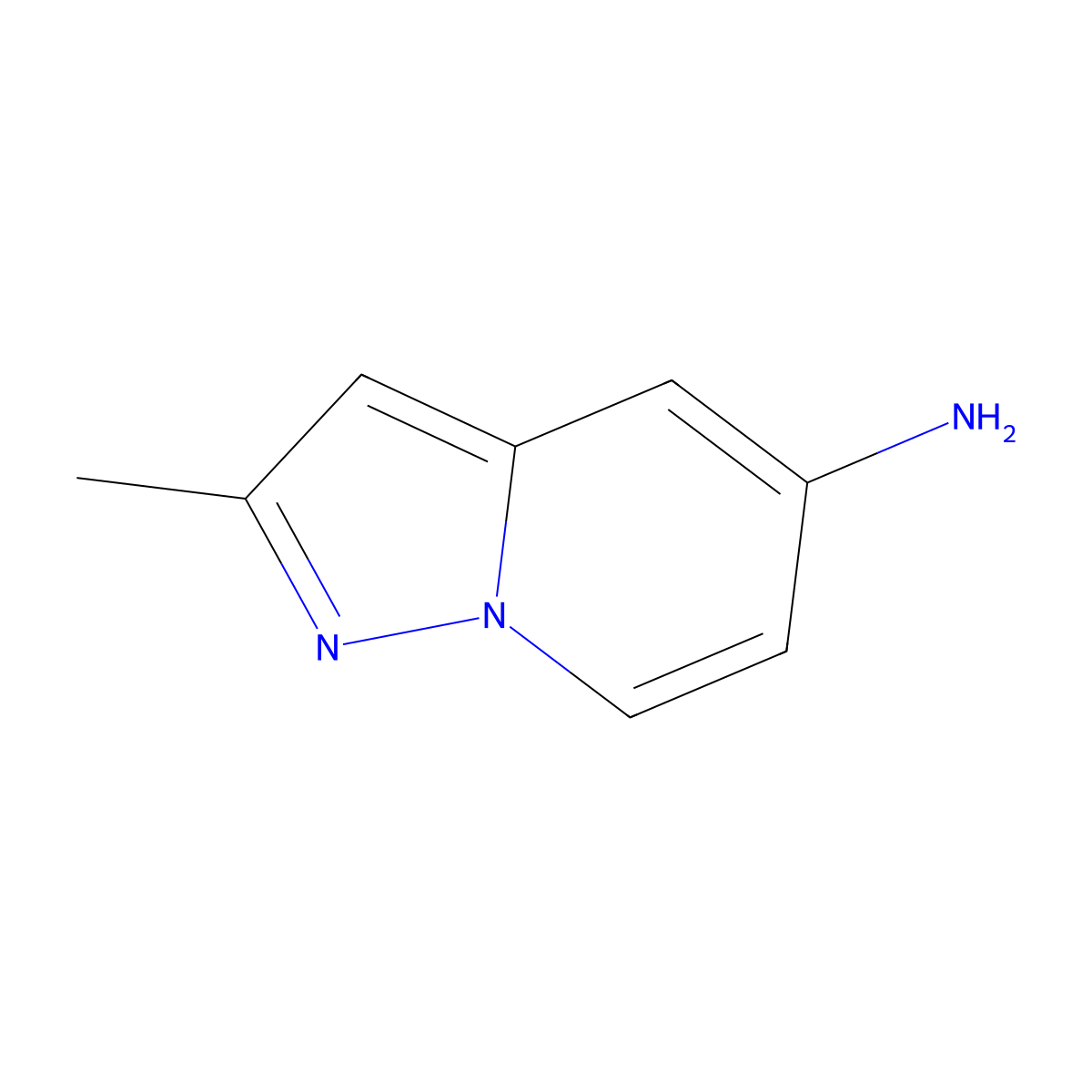 2-Methylpyrazolo[1,5-a]pyridin-5-amine molecular structure, CAS 1552707-46-6