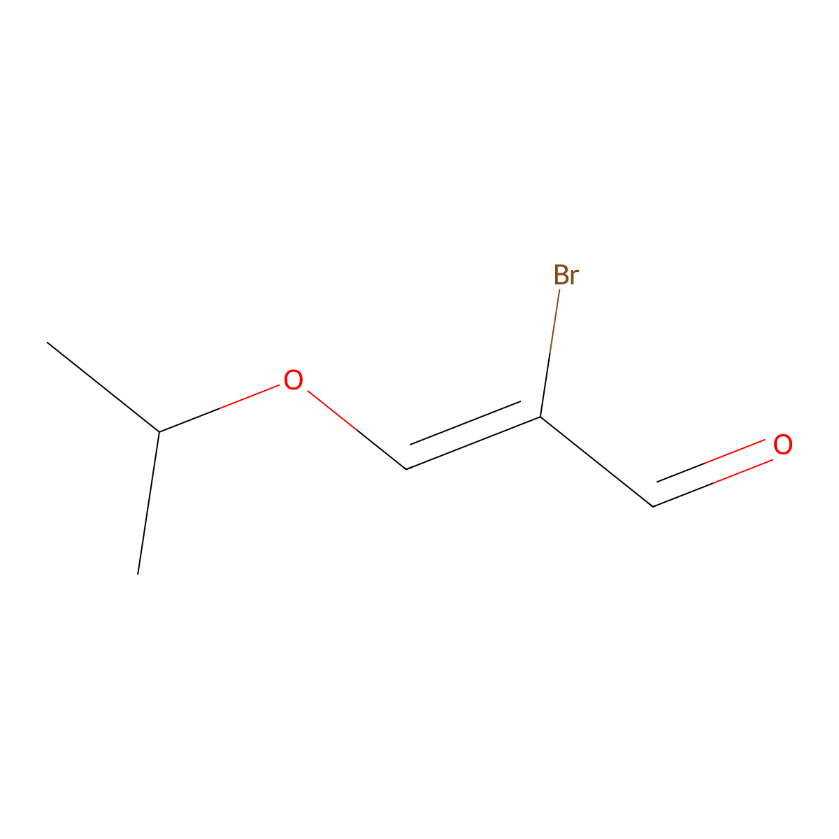 2-Bromo-3-isopropoxypropenal molecular structure, CAS 155272-73-4