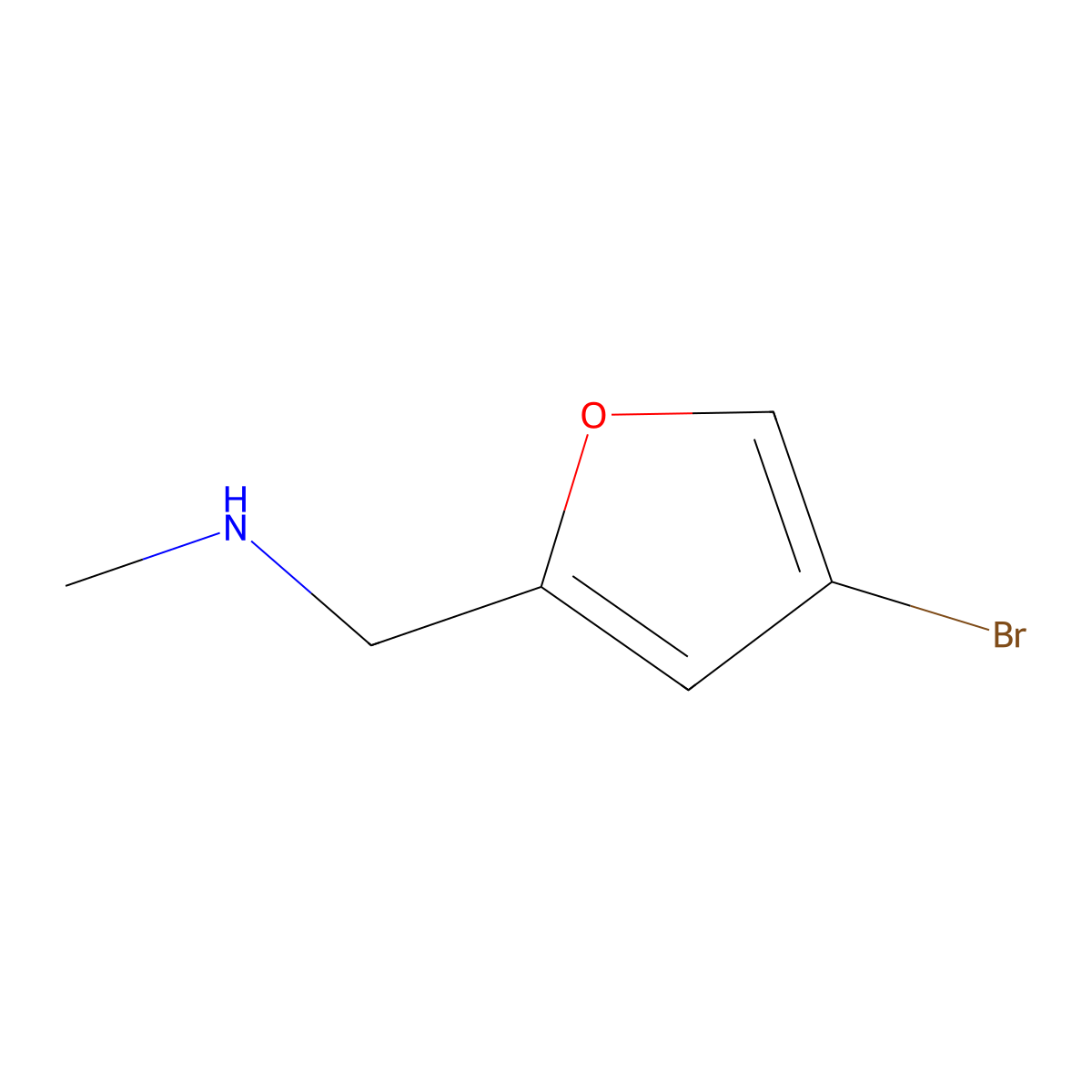 [(4-Bromofuran-2-yl)methyl](methyl)amine molecular structure, CAS 1552737-21-9