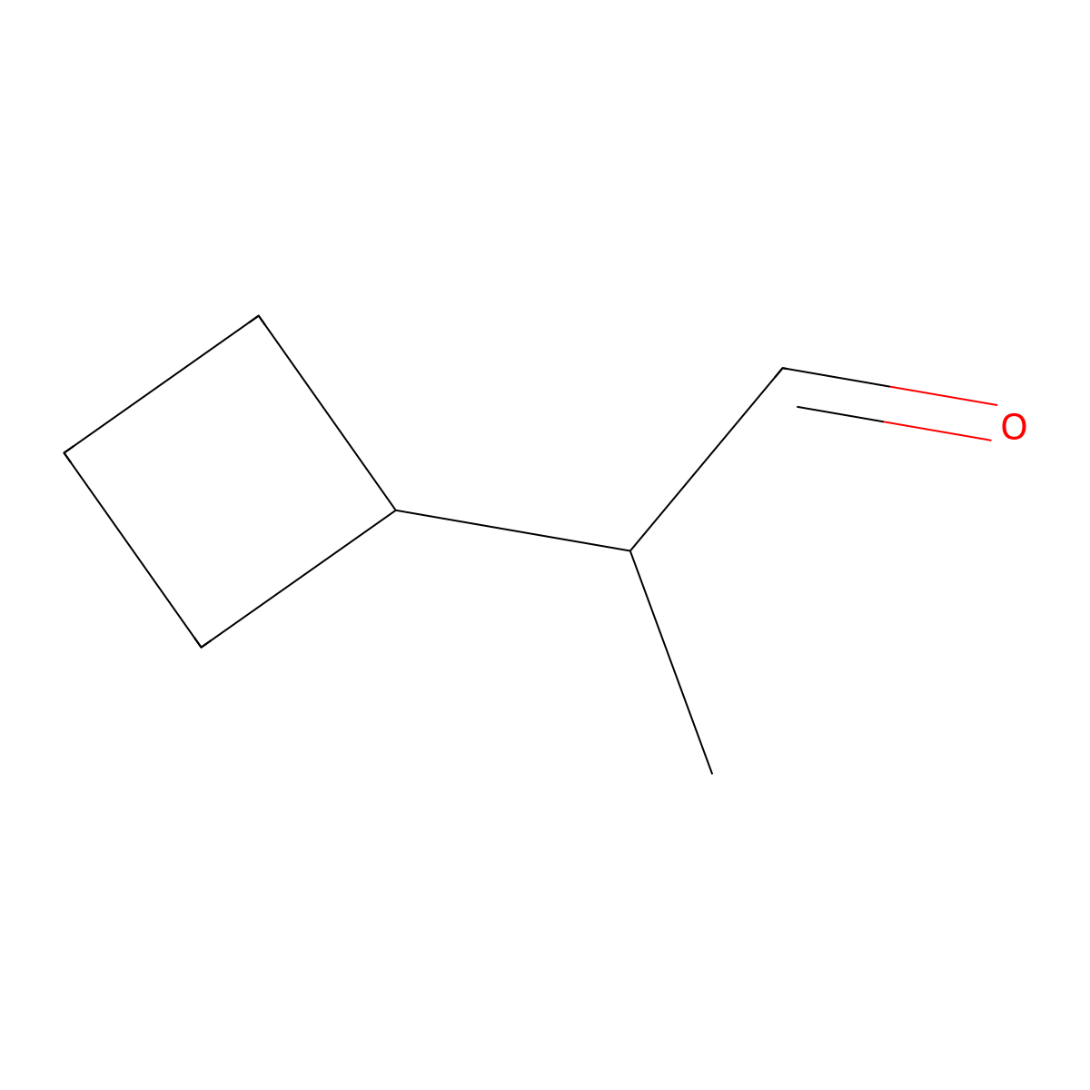 2-Cyclobutylpropanal molecular structure, CAS 1552835-43-4