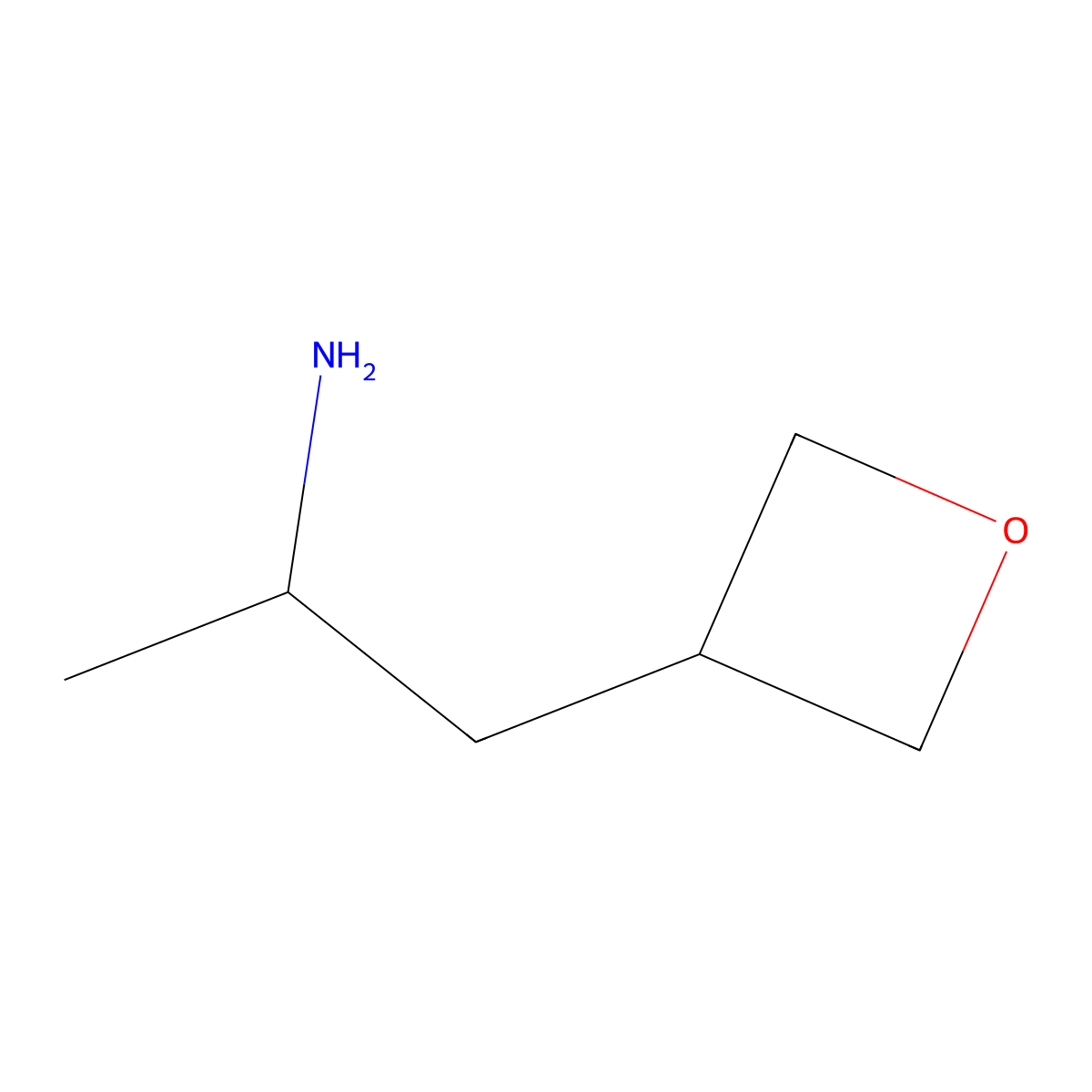 1-(Oxetan-3-yl)propan-2-amine molecular structure, CAS 1552835-45-6