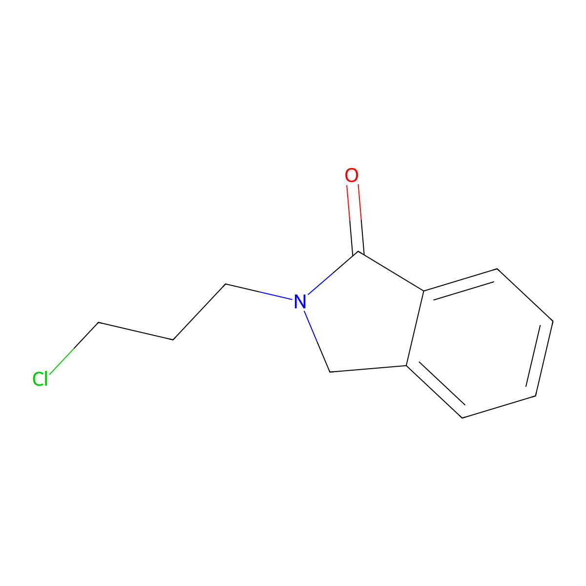 1H-Isoindol-1-one, 2-(3-chloropropyl)-2,3-dihydro- molecular structure, CAS 155288-40-7