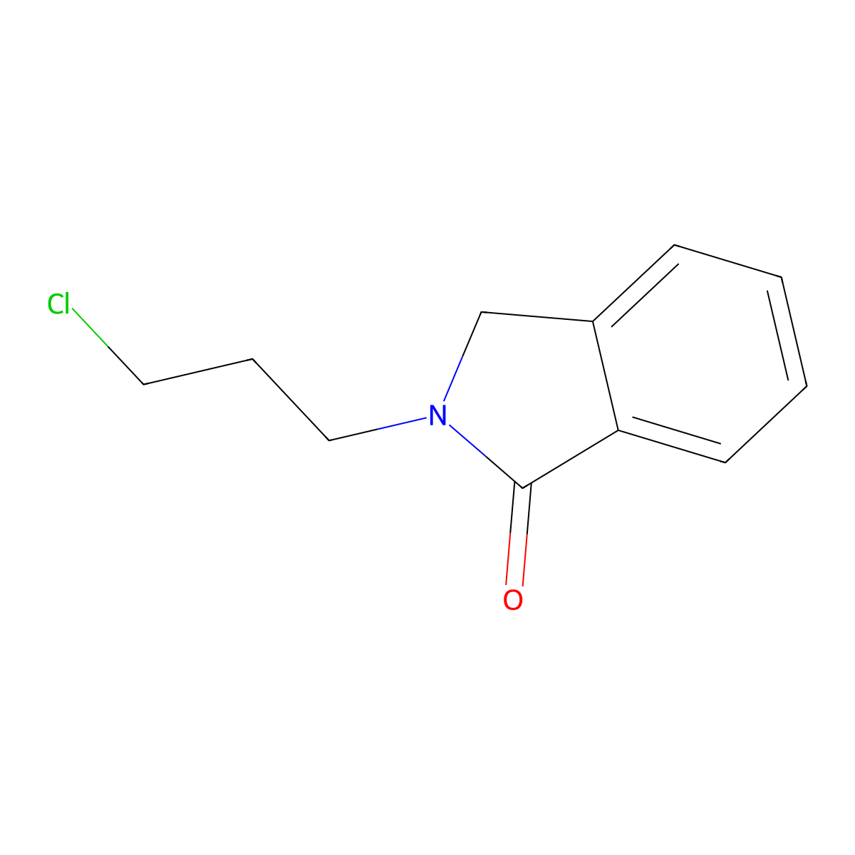1H-Isoindol-1-one, 2-(3-chloropropyl)-2,3-dihydro- molecular structure, CAS 155288-40-7