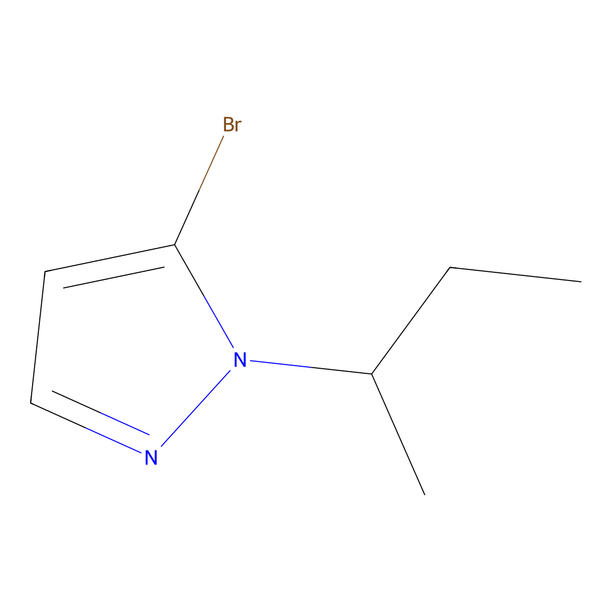 5-Bromo-1-(butan-2-YL)-1H-pyrazole molecular structure, CAS 1552886-81-3