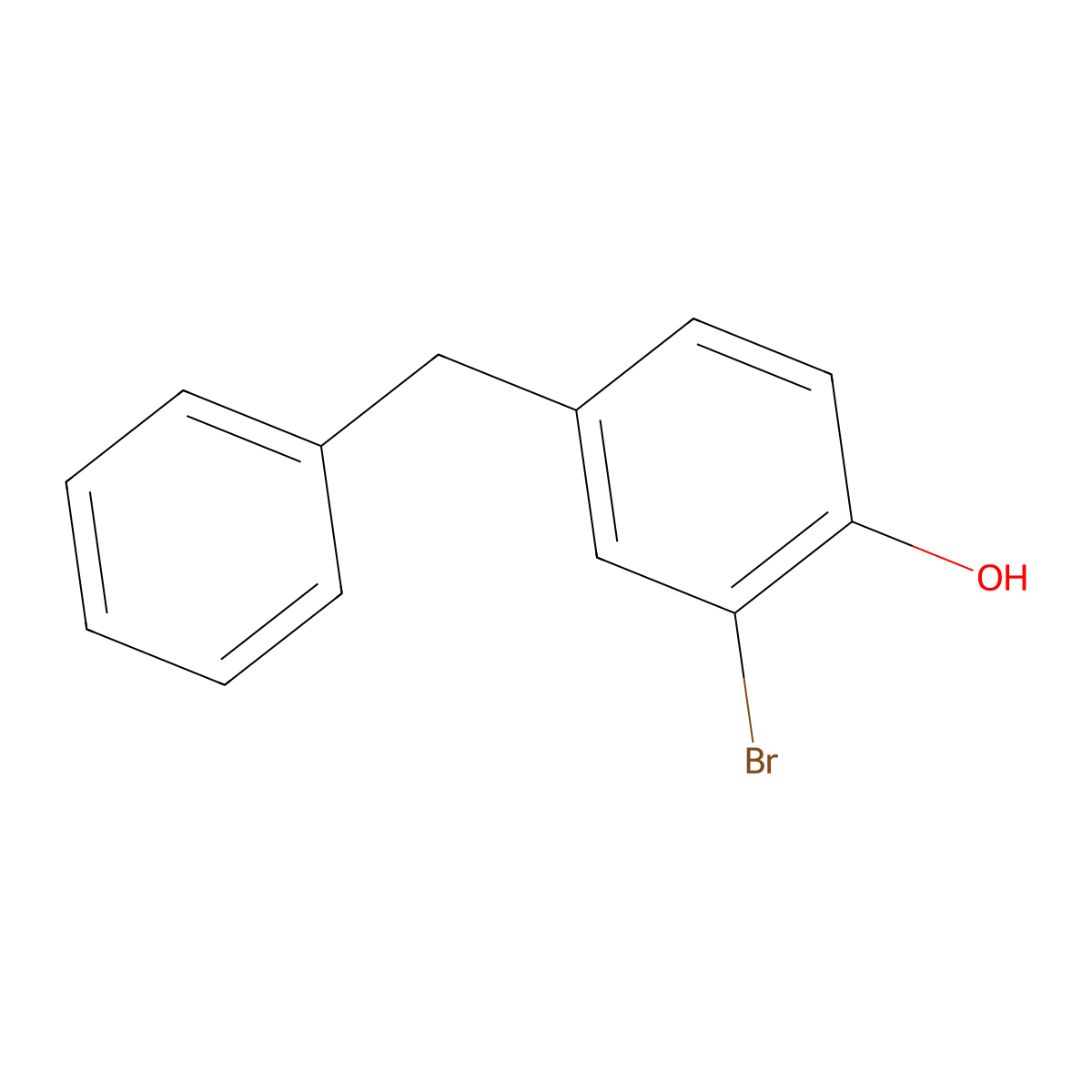4-Benzyl-2-bromophenol molecular structure, CAS 155291-43-3