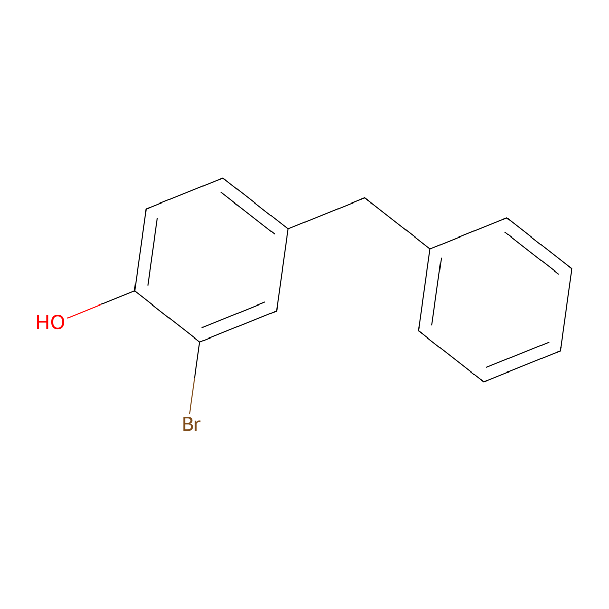 4-Benzyl-2-bromophenol molecular structure, CAS 155291-43-3